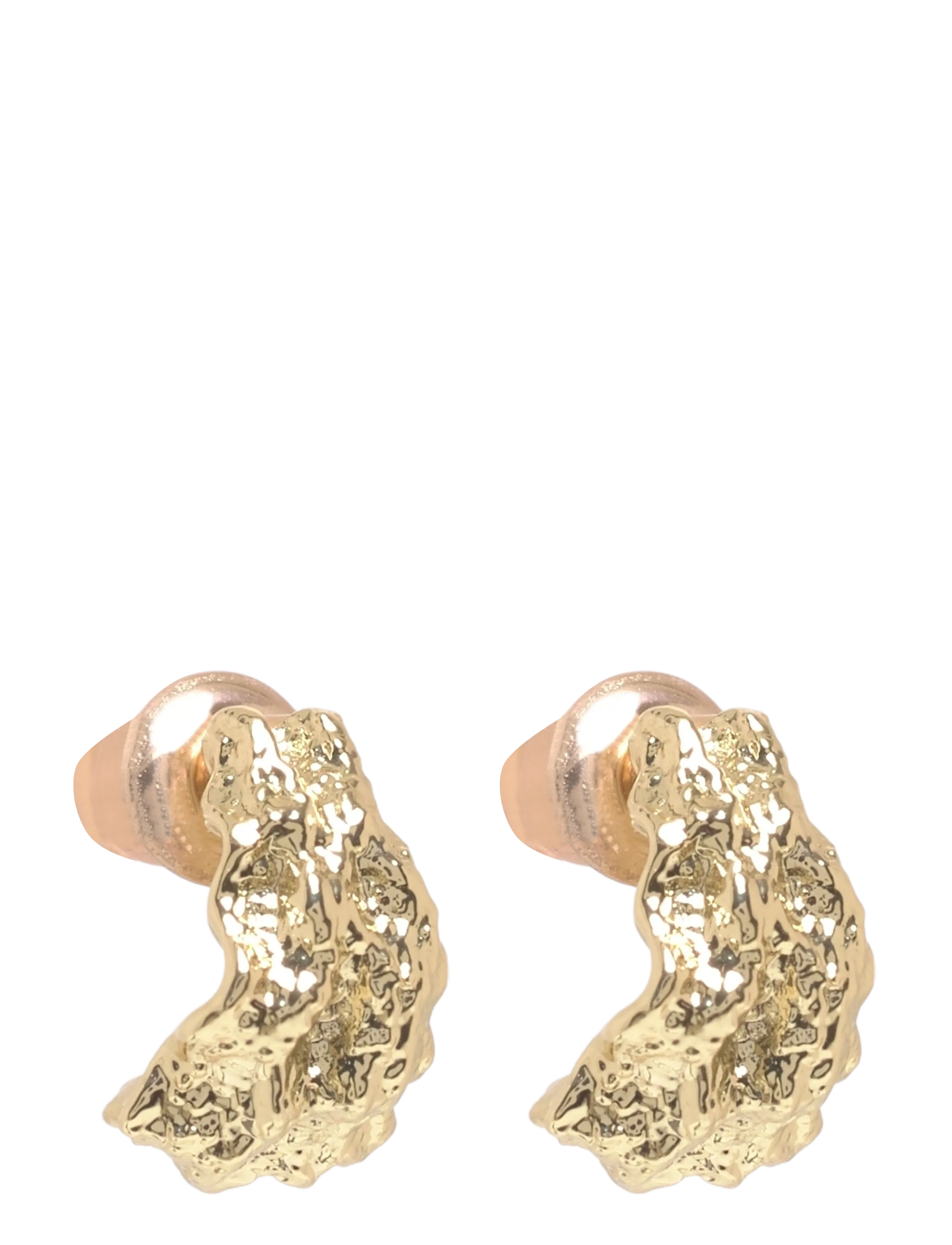 SNÖ of Sweden Cat small wide oval ear plain g-Onesize - Echtschmuck - PLAIN G / gold