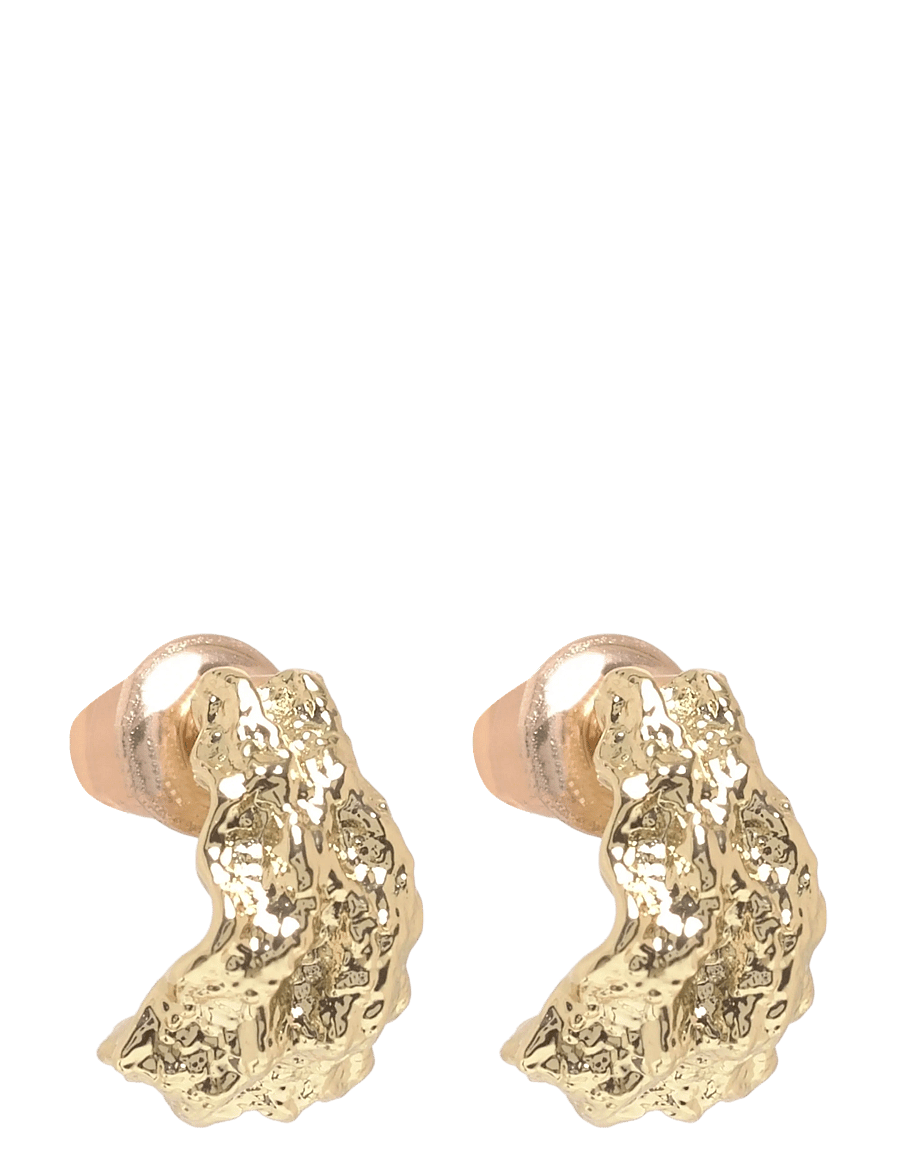 SNÖ of Sweden - Cat small wide oval ear plain g-Onesize - kolczyki z napisem - plain g - 1