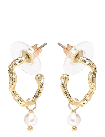 SNÖ of Sweden Cat pendant oval ear g/white-Onesize - Jewellery - G/WHITE / gold