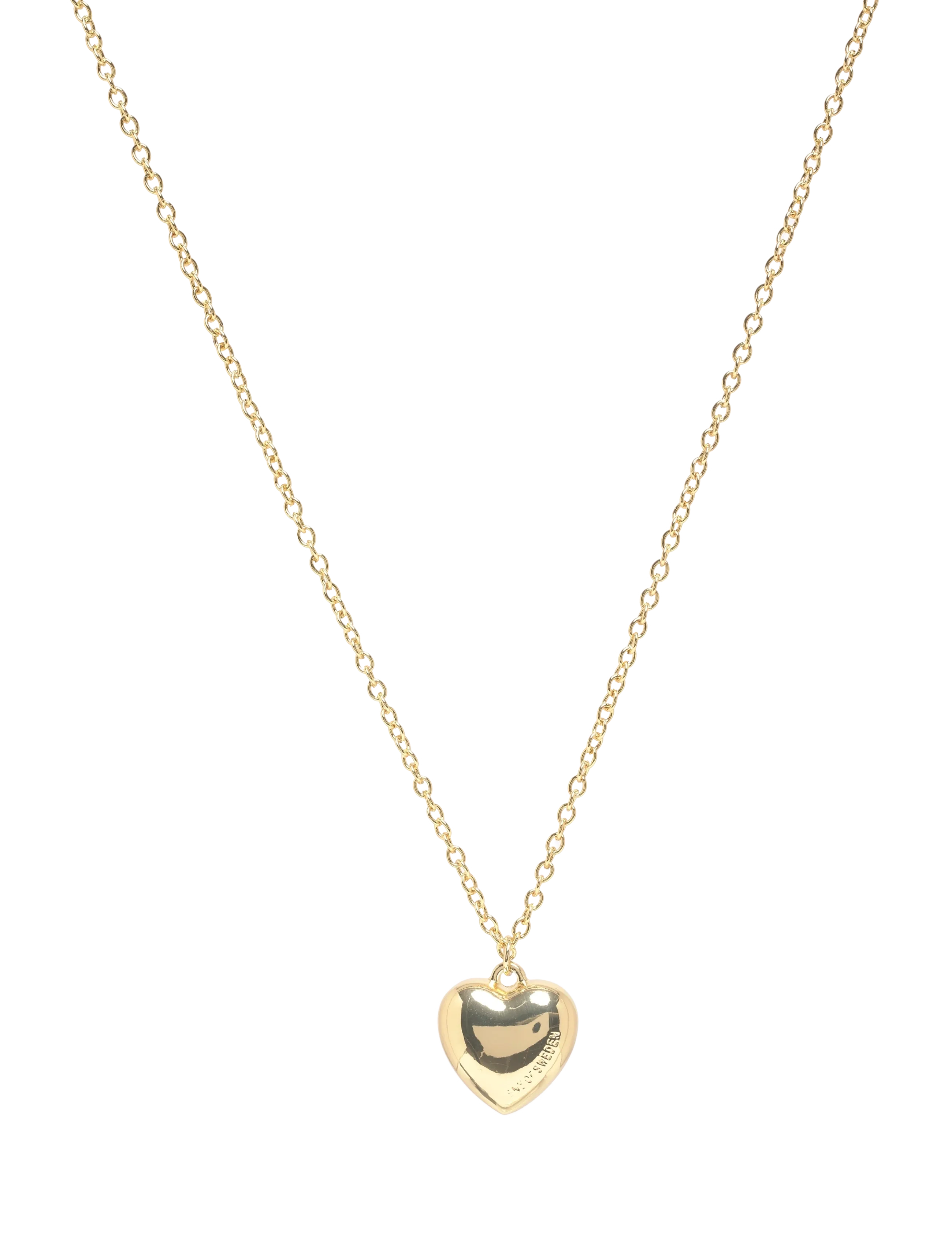 SNÖ OF SWEDEN Cute Big Heart Neck 50 Plain G-50 Cm Gold - 50 CM - Damen