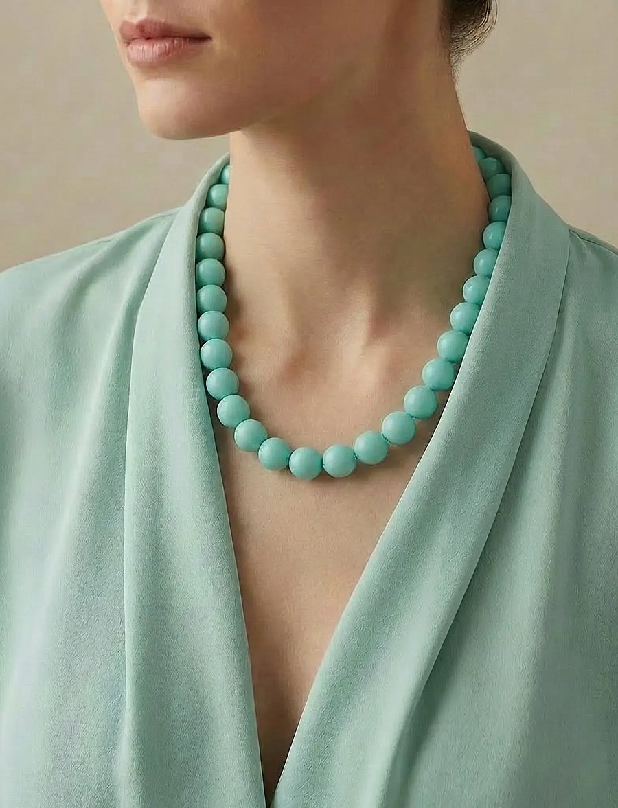 SNÖ of Sweden - Bubble big neck 40 g/light green - 40cm - halsband - g/light green - 0