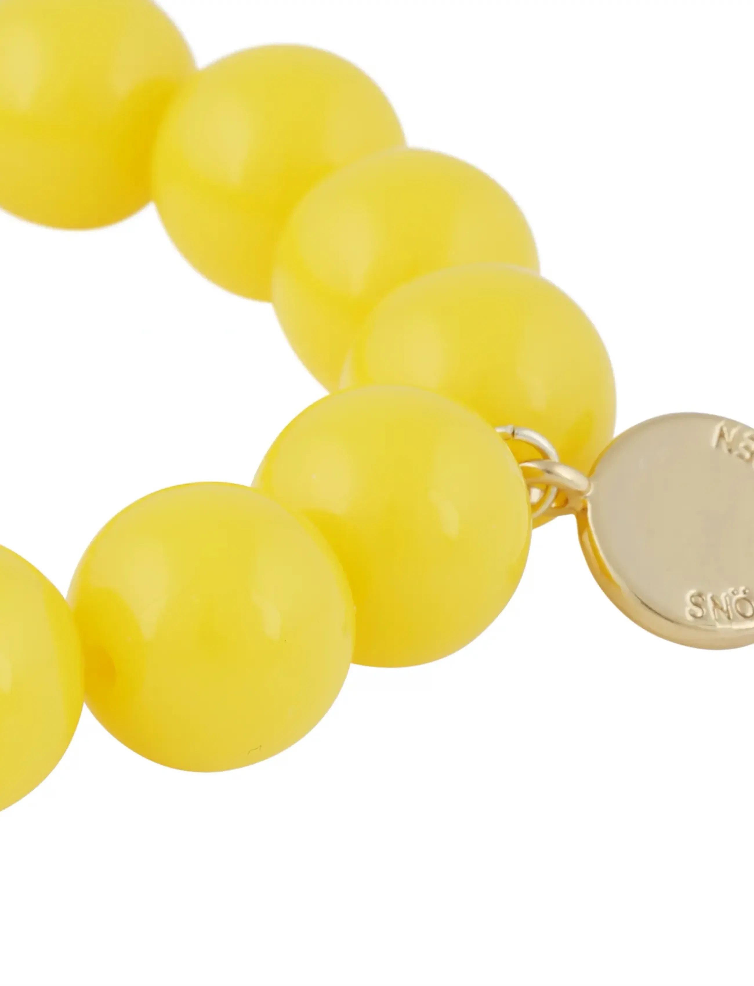 SNÖ of Sweden - Bubble big elastic brace g/yellow - Onesize - bracelets - g/yellow - 2