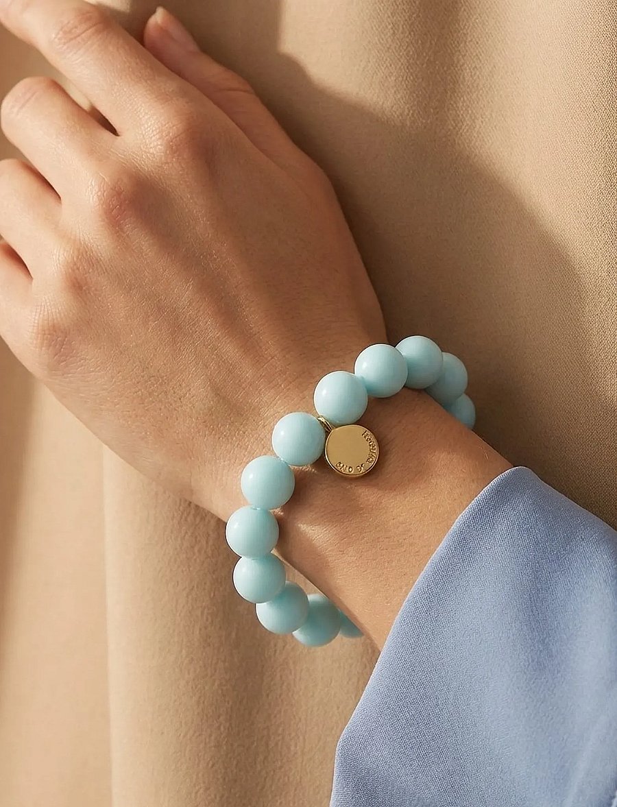 SNÖ of Sweden - Bubble big elastic brace g/light blue - Onesize - armbånd - g/light blue - 0