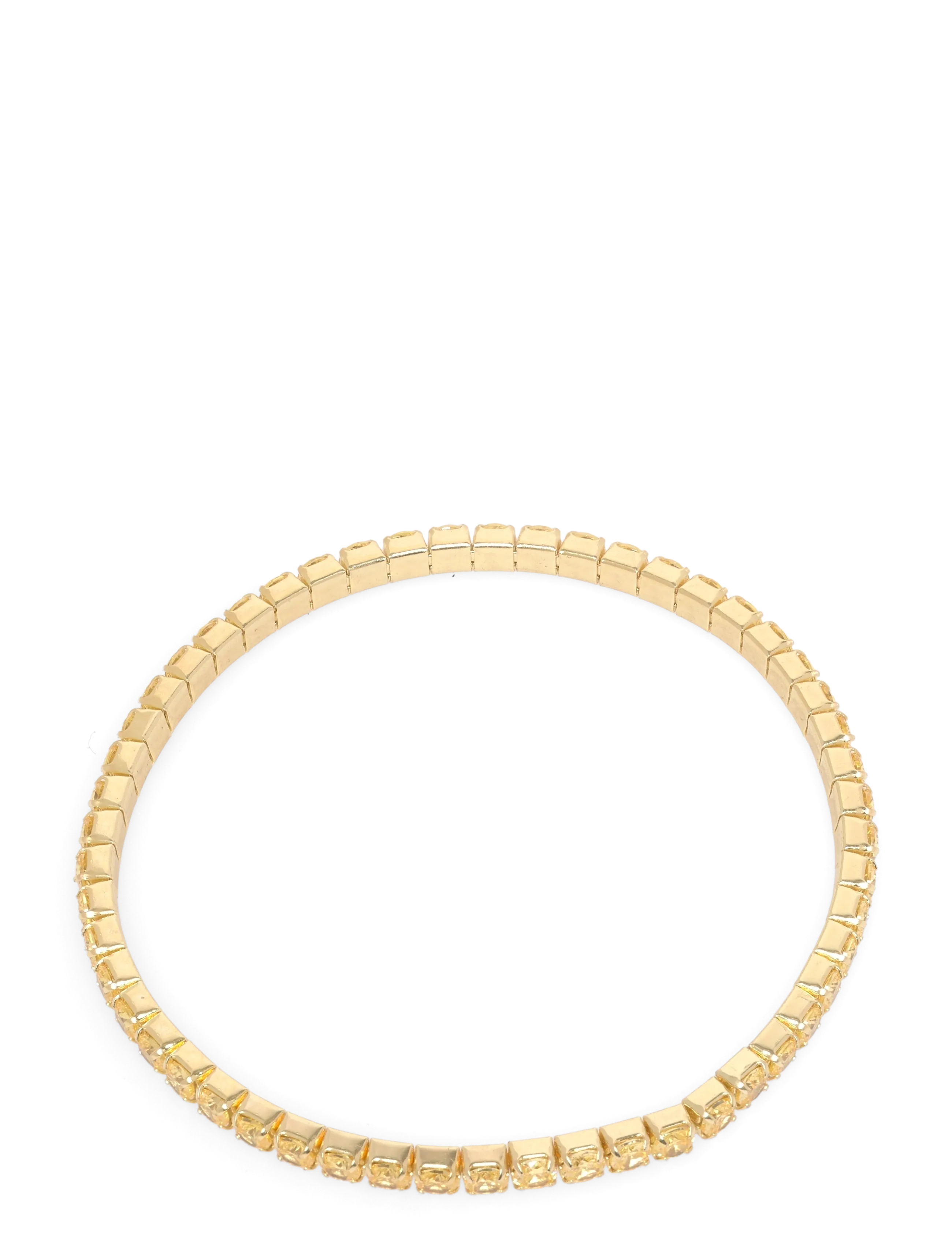 SNÖ of Sweden Callie elastic crystal brace g/yellow-S/M - Festtøj - G/YELLOW / yellow