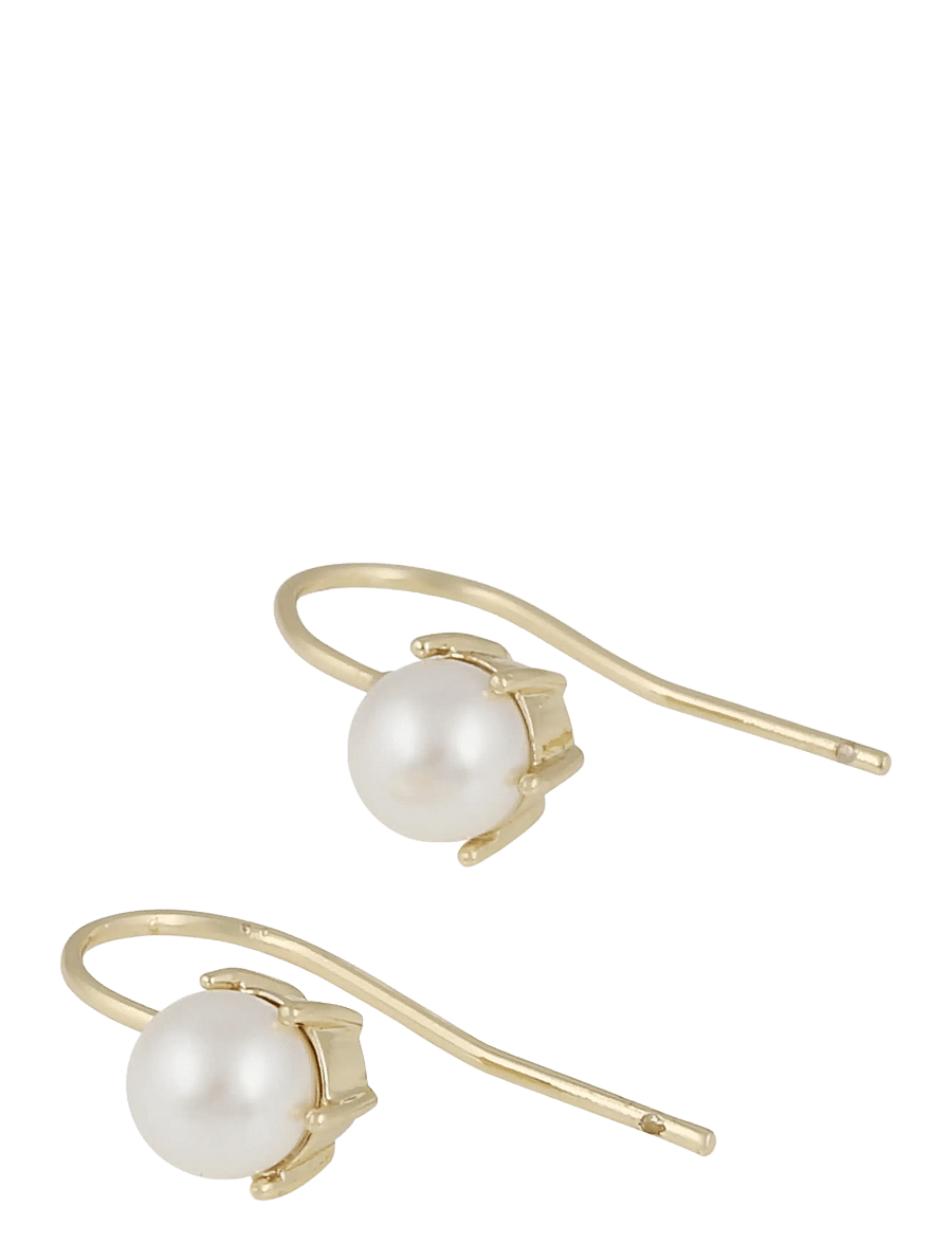 SNÖ of Sweden - Callie hook pearl ear g/white-Onesize - perlų auskarai - g/white - 2