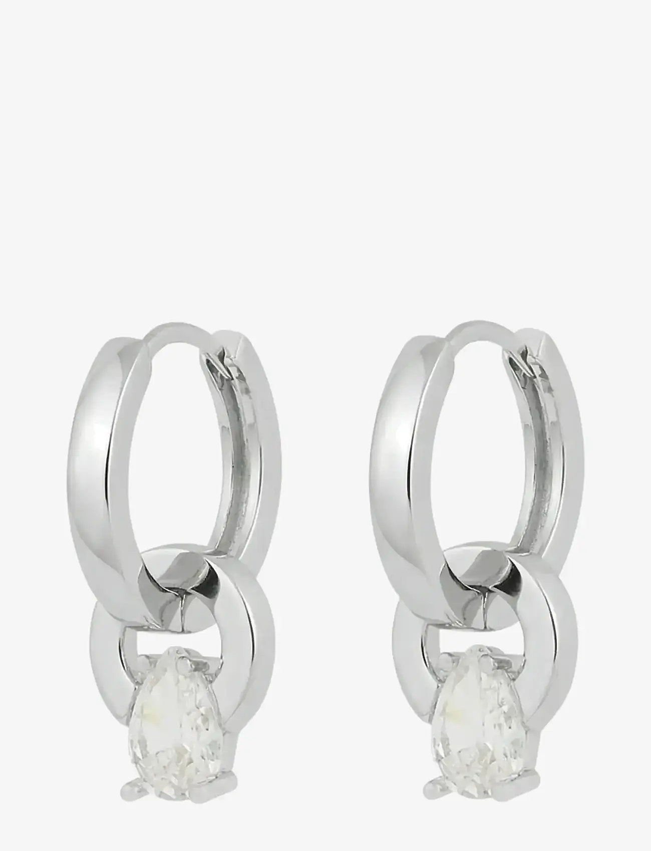 SNÖ of Sweden - Callie plain pendant ring ear s/clear-Onesize - rippuvad kõrvarõngad - s/clear - 1