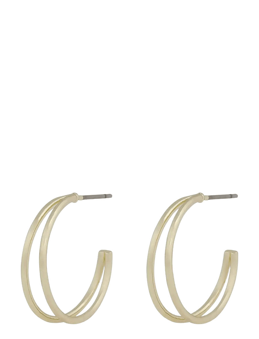 SNÖ of Sweden - Lorrie double ear plain g-Onesize - auskari gredzeni - plain g - 1