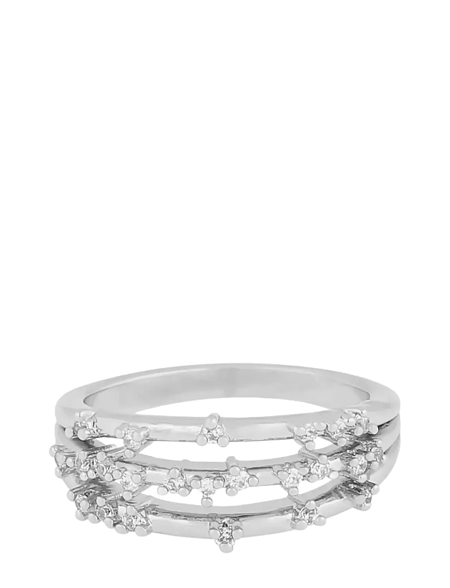 SNÖ of Sweden - Lorrie big crystal ring s/clear-L - ringe - s/clear - 1