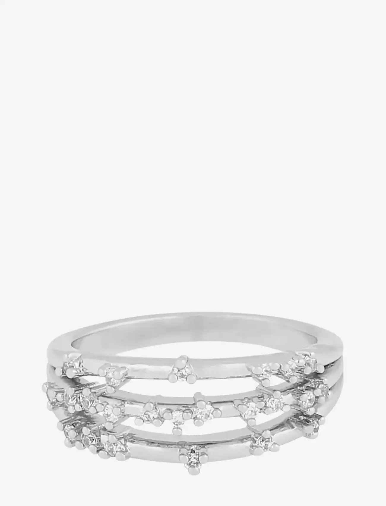 SNÖ of Sweden - Lorrie big crystal ring s/clear-S - ringe - s/clear - 1