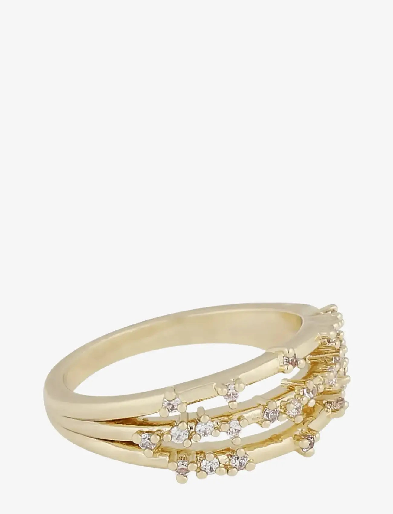 SNÖ of Sweden - Lorrie big crystal ring g/clear-S - ringe - g/clear - 2