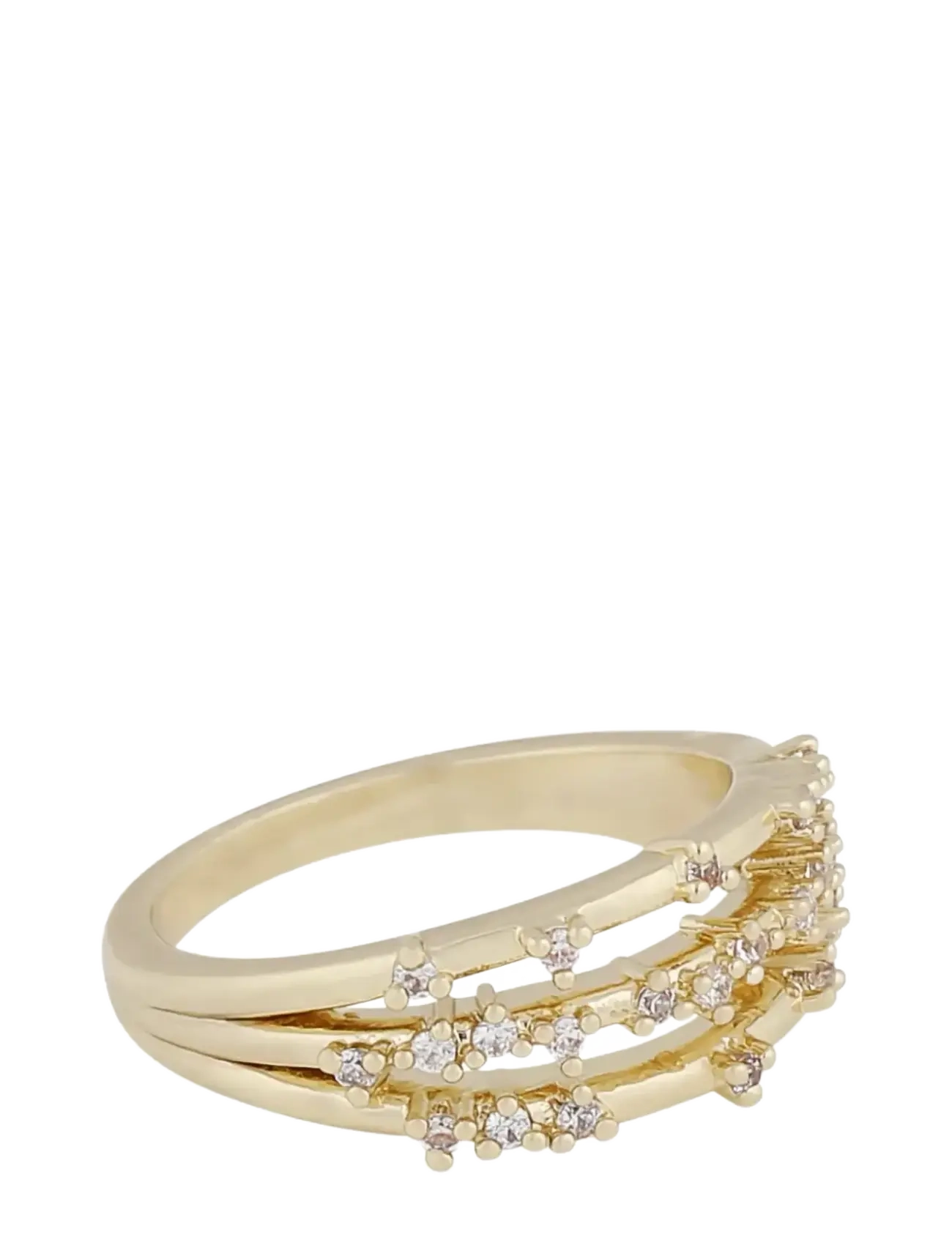 SNÖ of Sweden - Lorrie big crystal ring g/clear-S - ringe - g/clear - 2