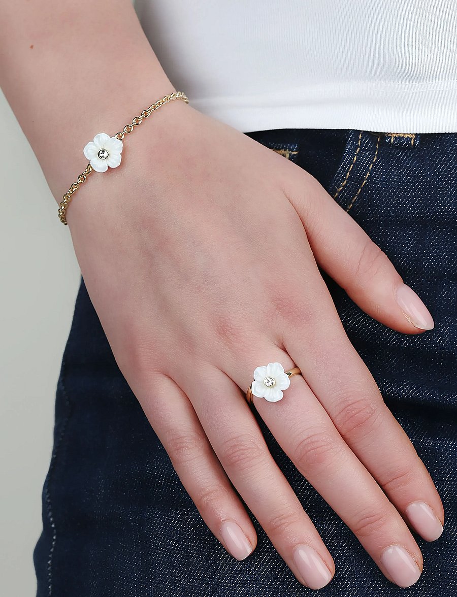 SNÖ of Sweden - Florette brace g/white-Onesize - kedjearmband - g/white - 0