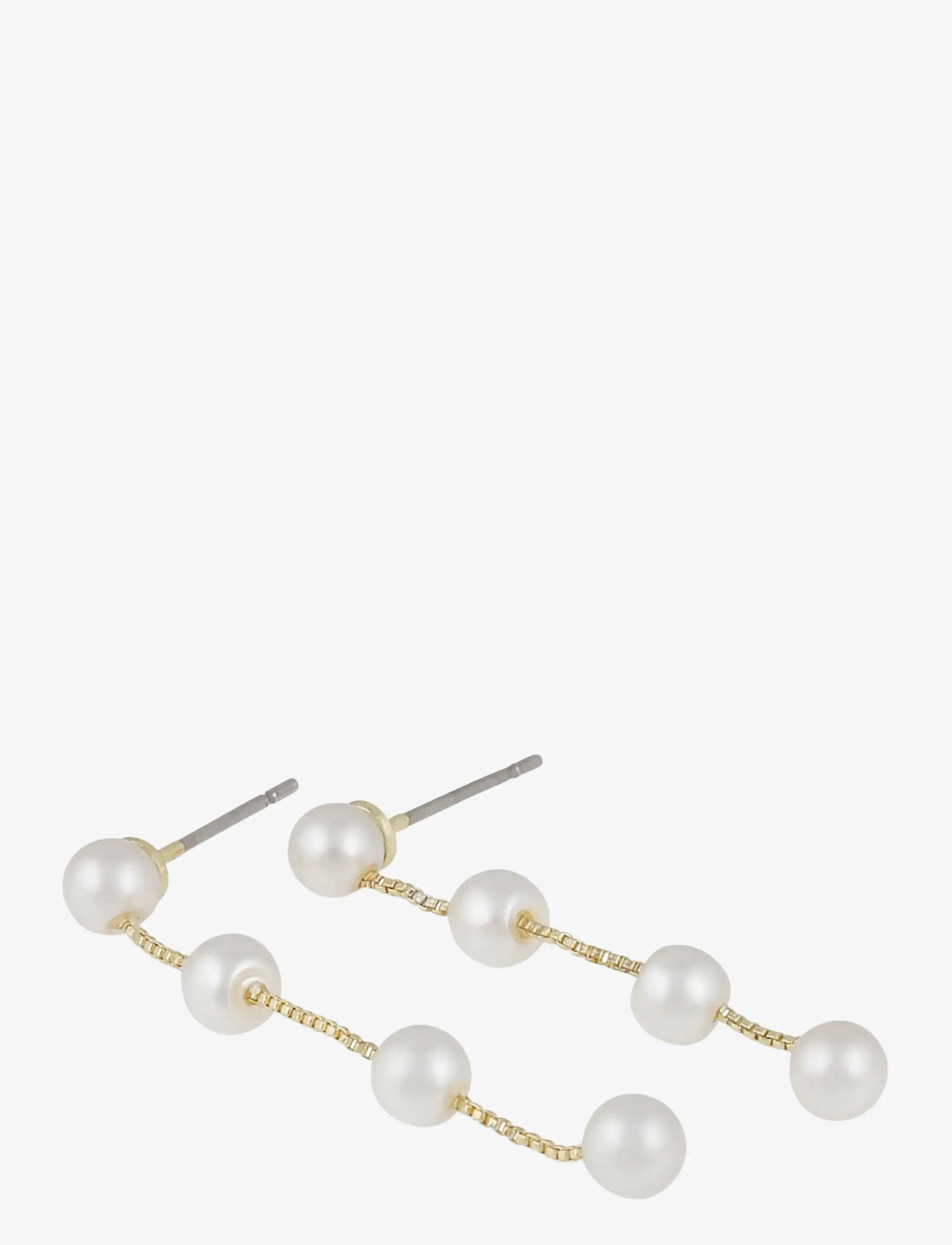 SNÖ of Sweden - Karan chain ear g/white-Onesize - hangandi eyrnalokkar - g/white - 2
