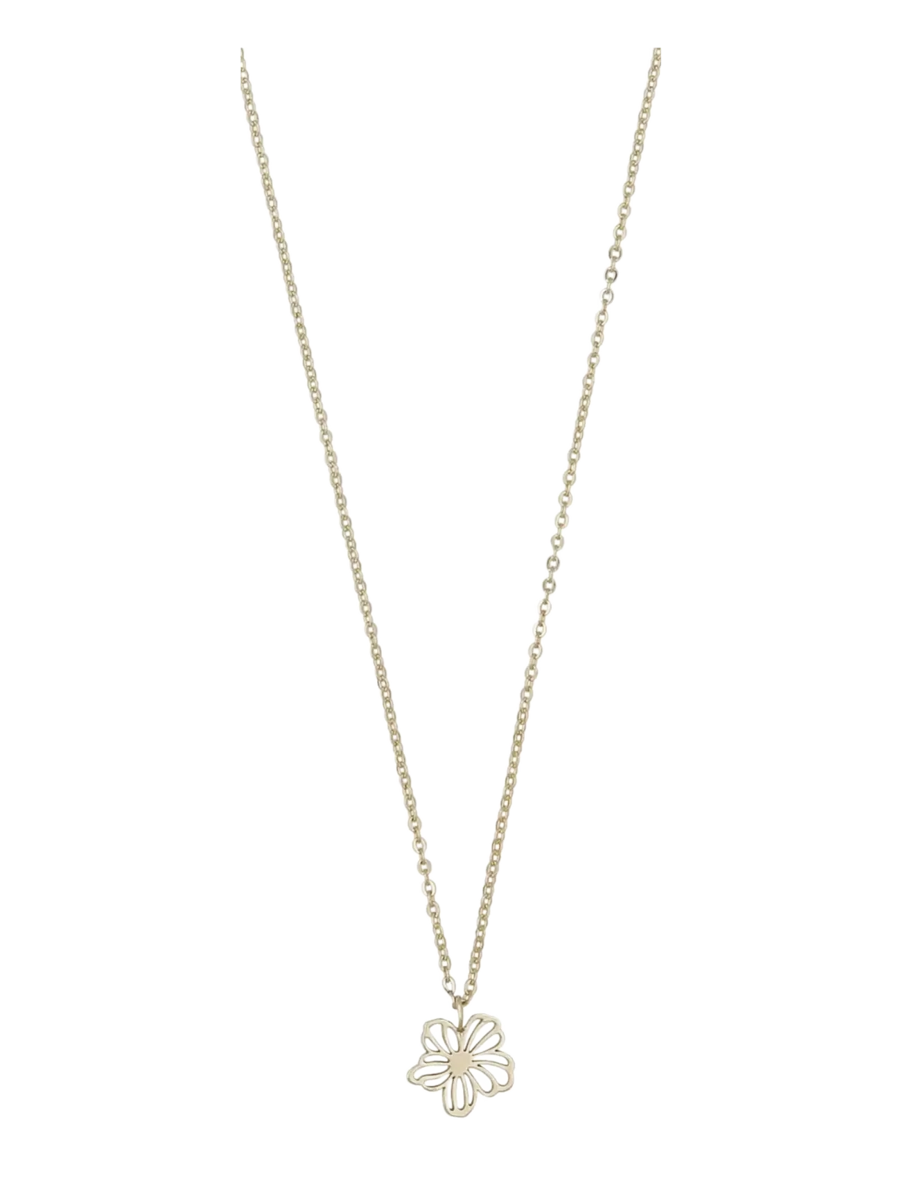 SNÖ of Sweden Flora daisy pendant neck 42 plain g-42cm - Festtøj - PLAIN G / gold