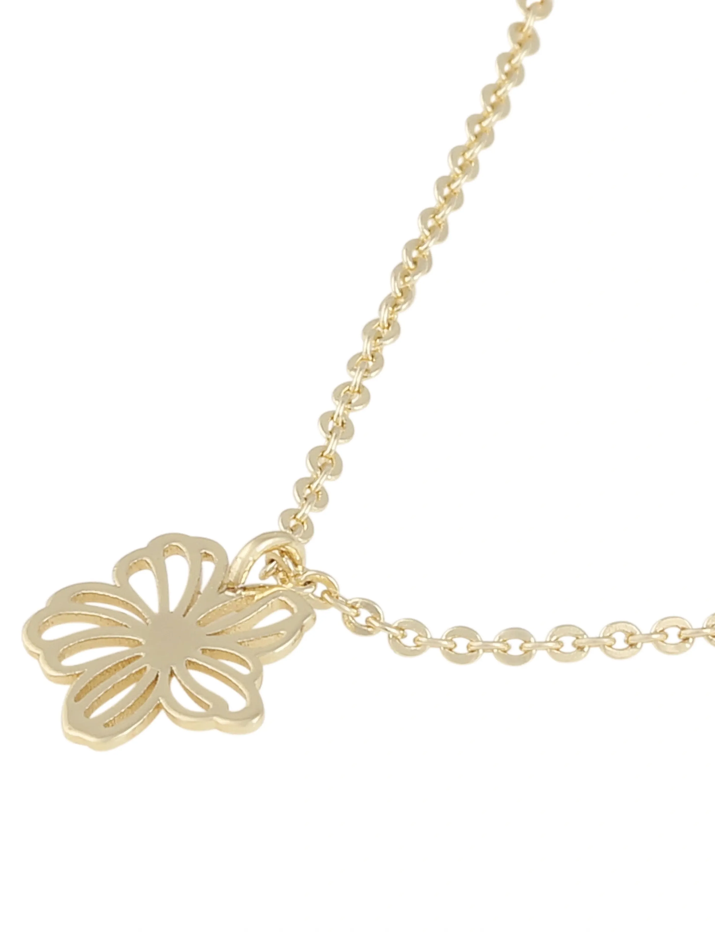 SNÖ of Sweden - Flora daisy pendant neck 42 plain g-42cm - colliers chaîne - plain g - 2