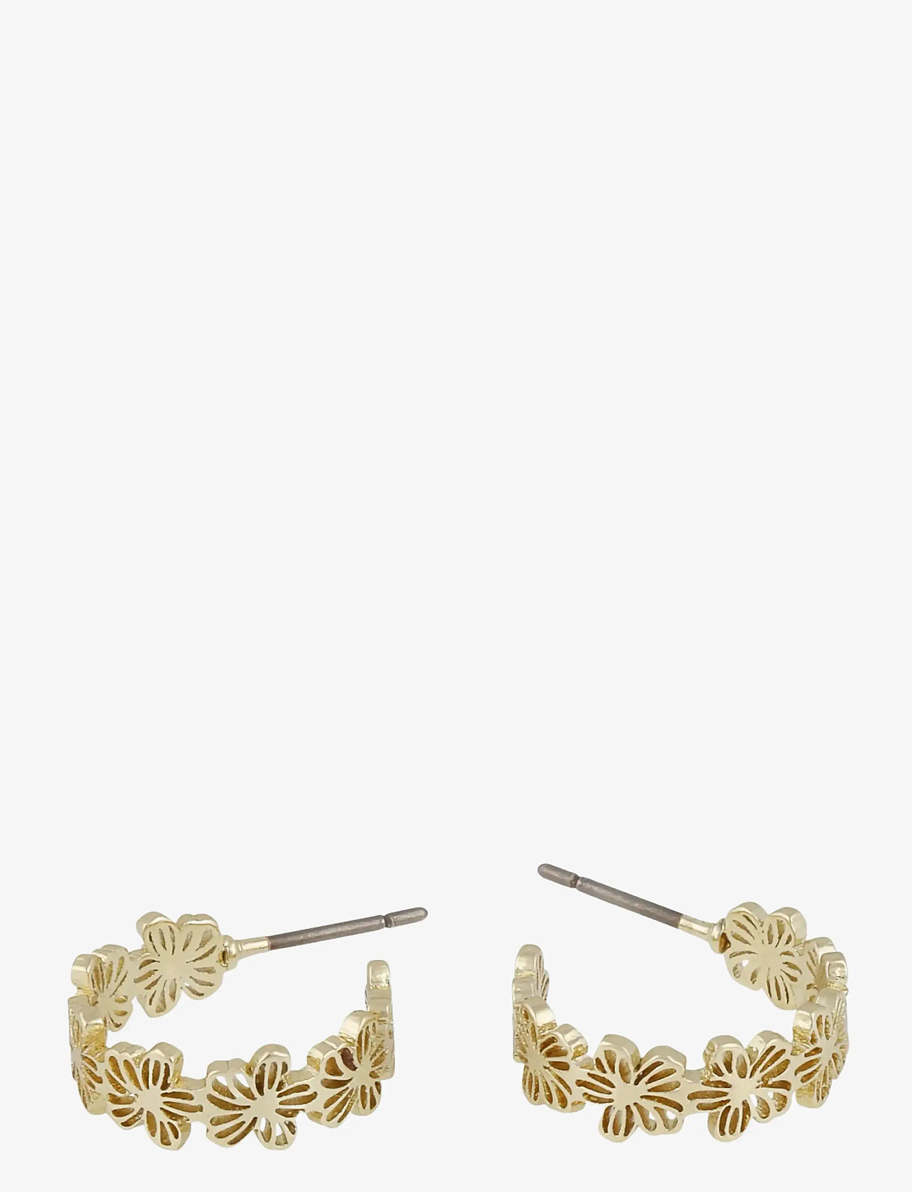 SNÖ of Sweden - Flora daisy small oval ear plain g-Onesize - hoops - plain g - 2