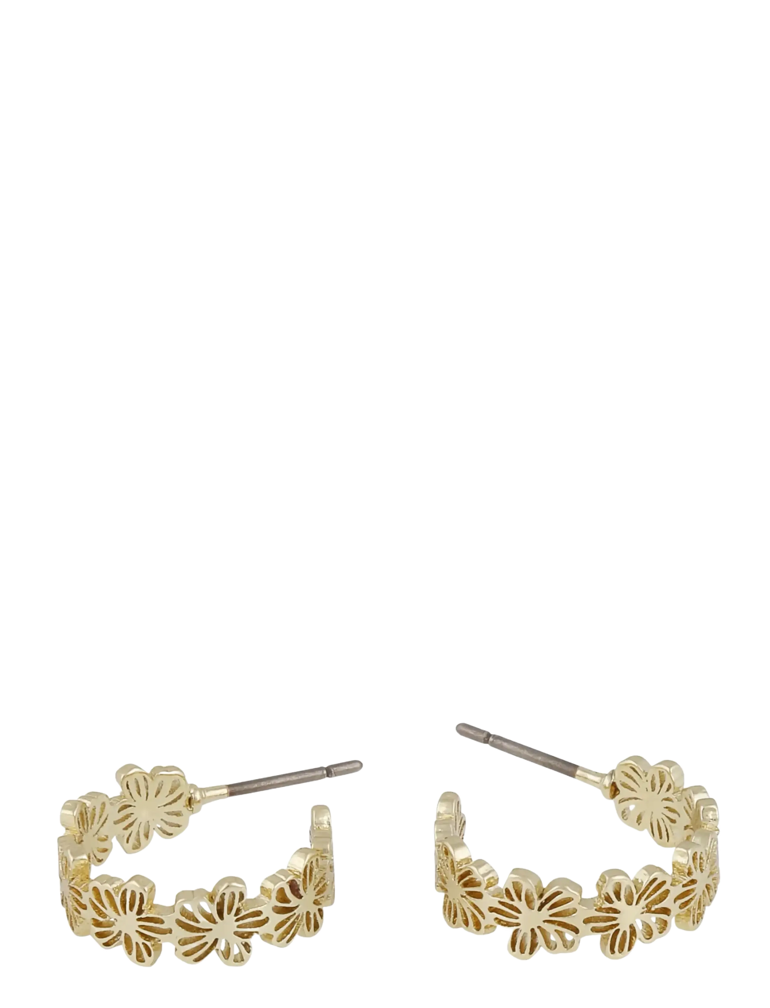 SNÖ of Sweden - Flora daisy small oval ear plain g-Onesize - korvarenkaat - plain g - 2