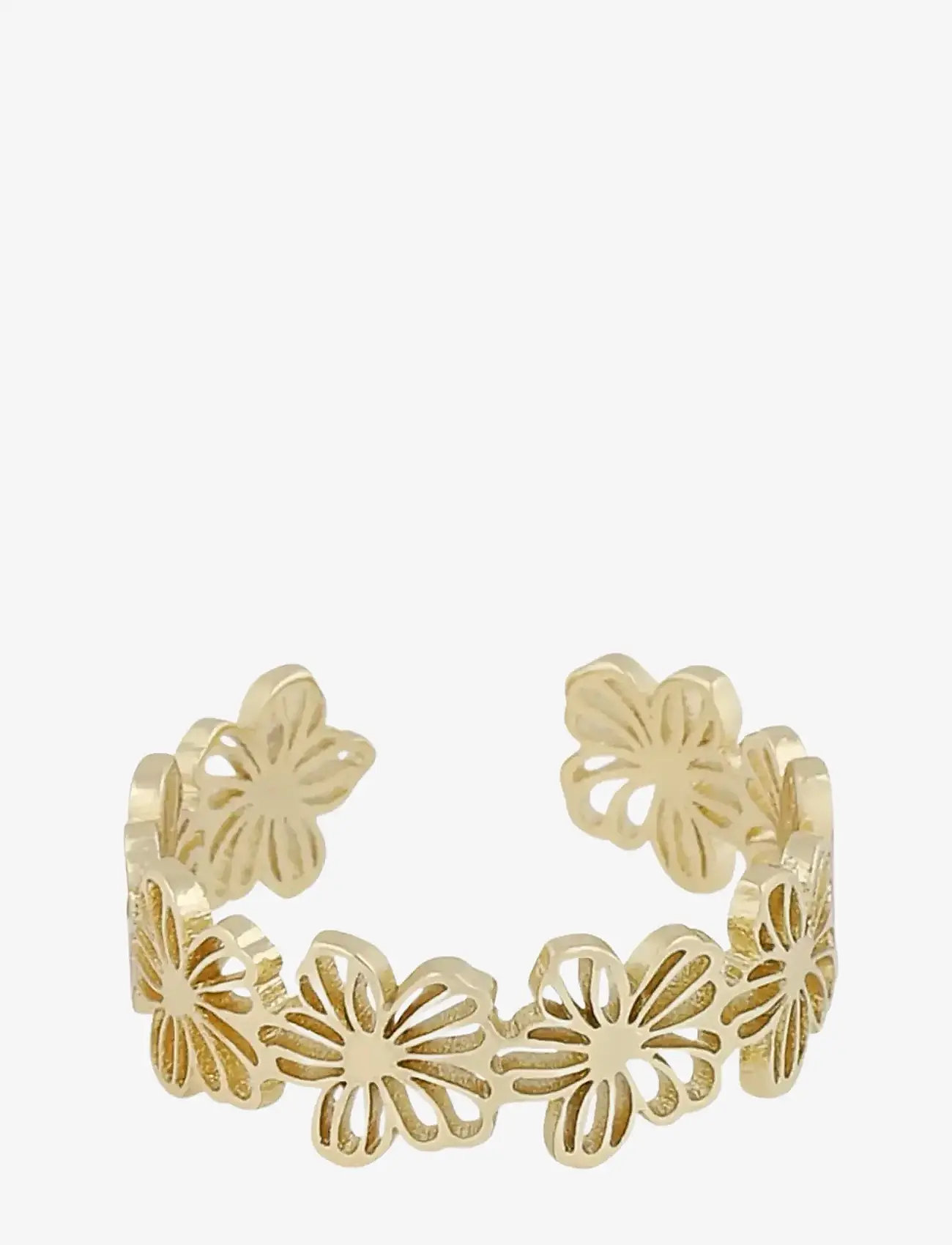 SNÖ of Sweden - Flora daisy ring plain g-One Size - rings - plain g - 1