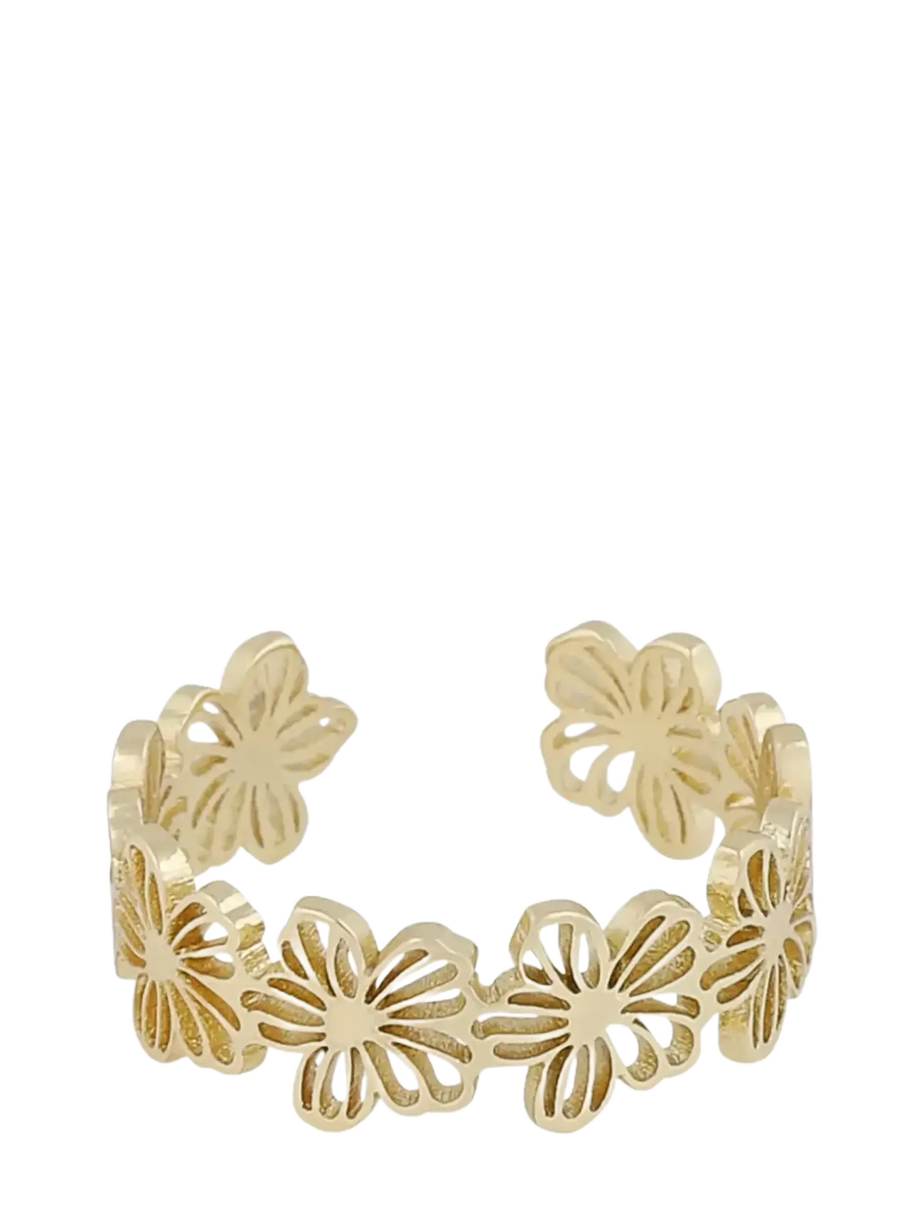 SNÖ of Sweden Flora daisy ring plain g-One Size - Inspiration - PLAIN G / gold