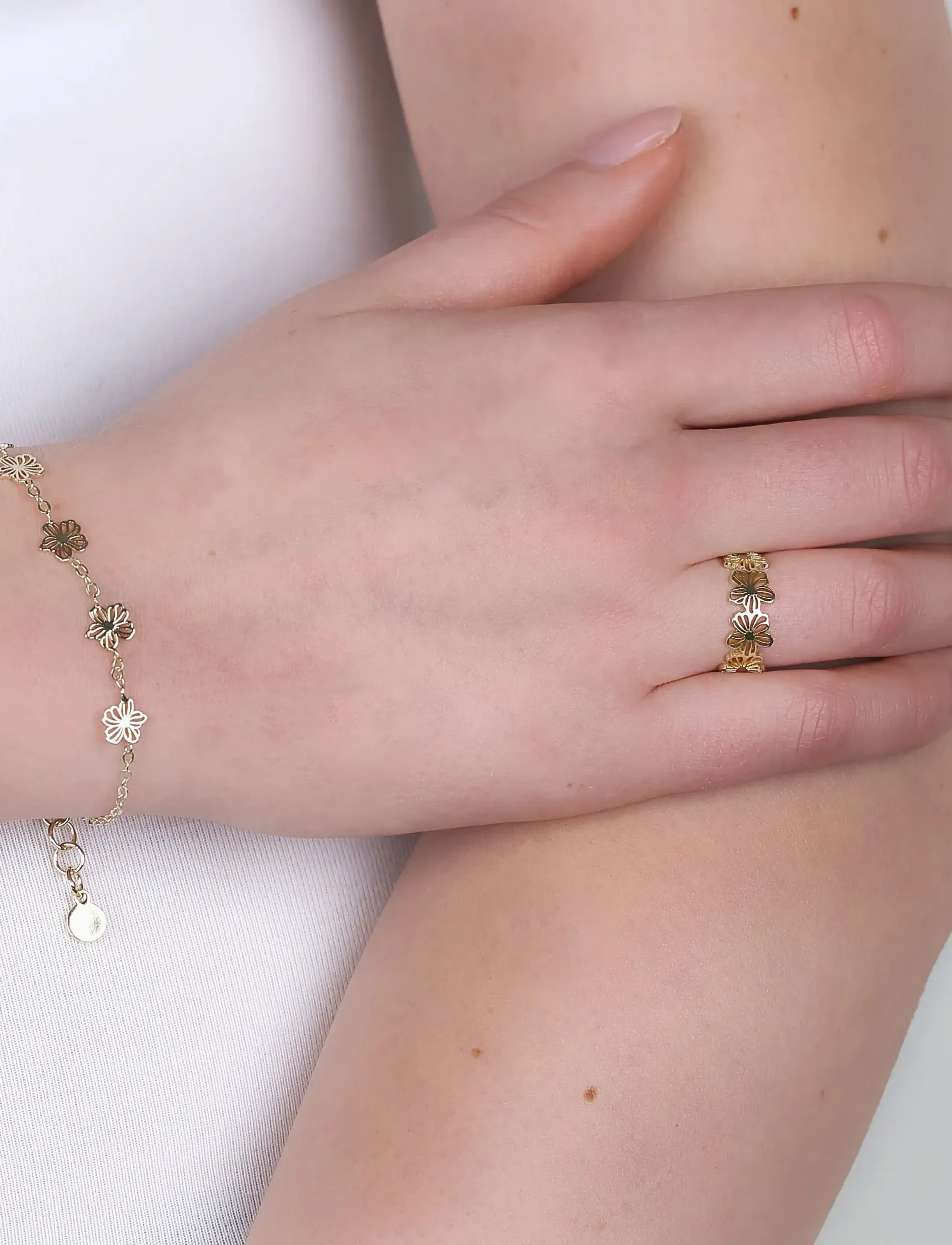 SNÖ of Sweden Flora Daisy Ring Plain G-One Size, One Jewellery, Gold - Rings, Frauen