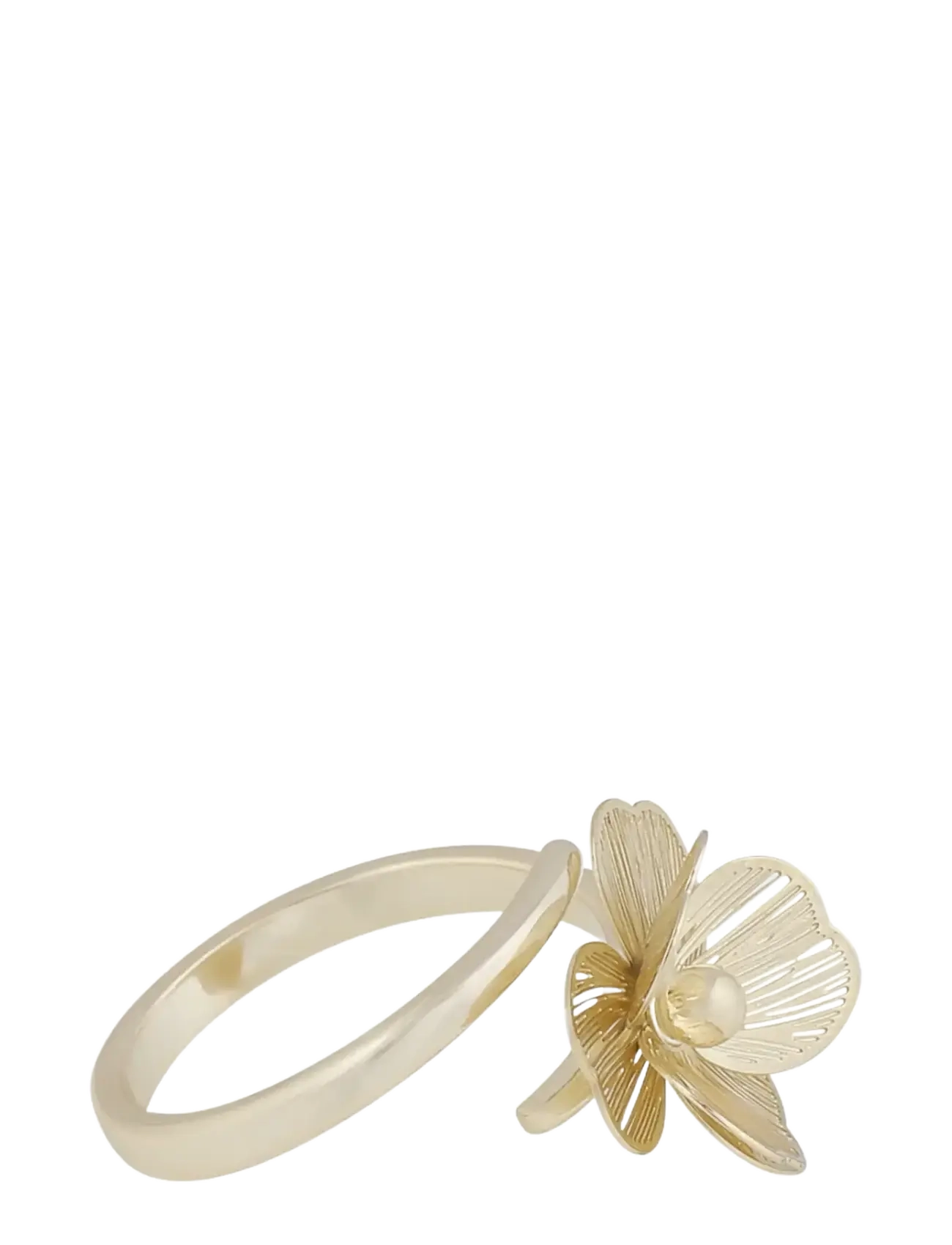 SNÖ of Sweden - Flora petal ring plain g-One Size - ringe - plain g - 2