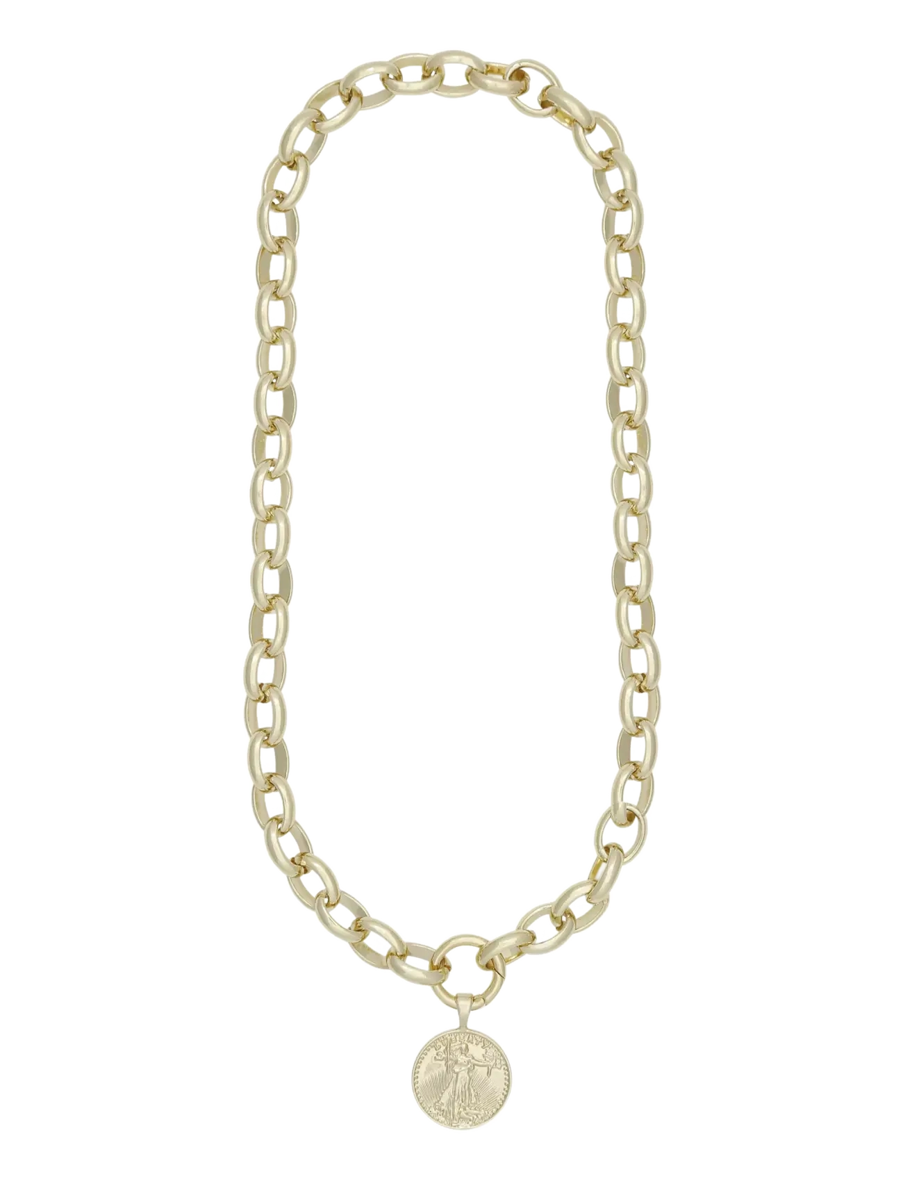 SNÖ of Sweden Rule big coin neck 50 plain g-50 cm - Festtøj - PLAIN G / gold