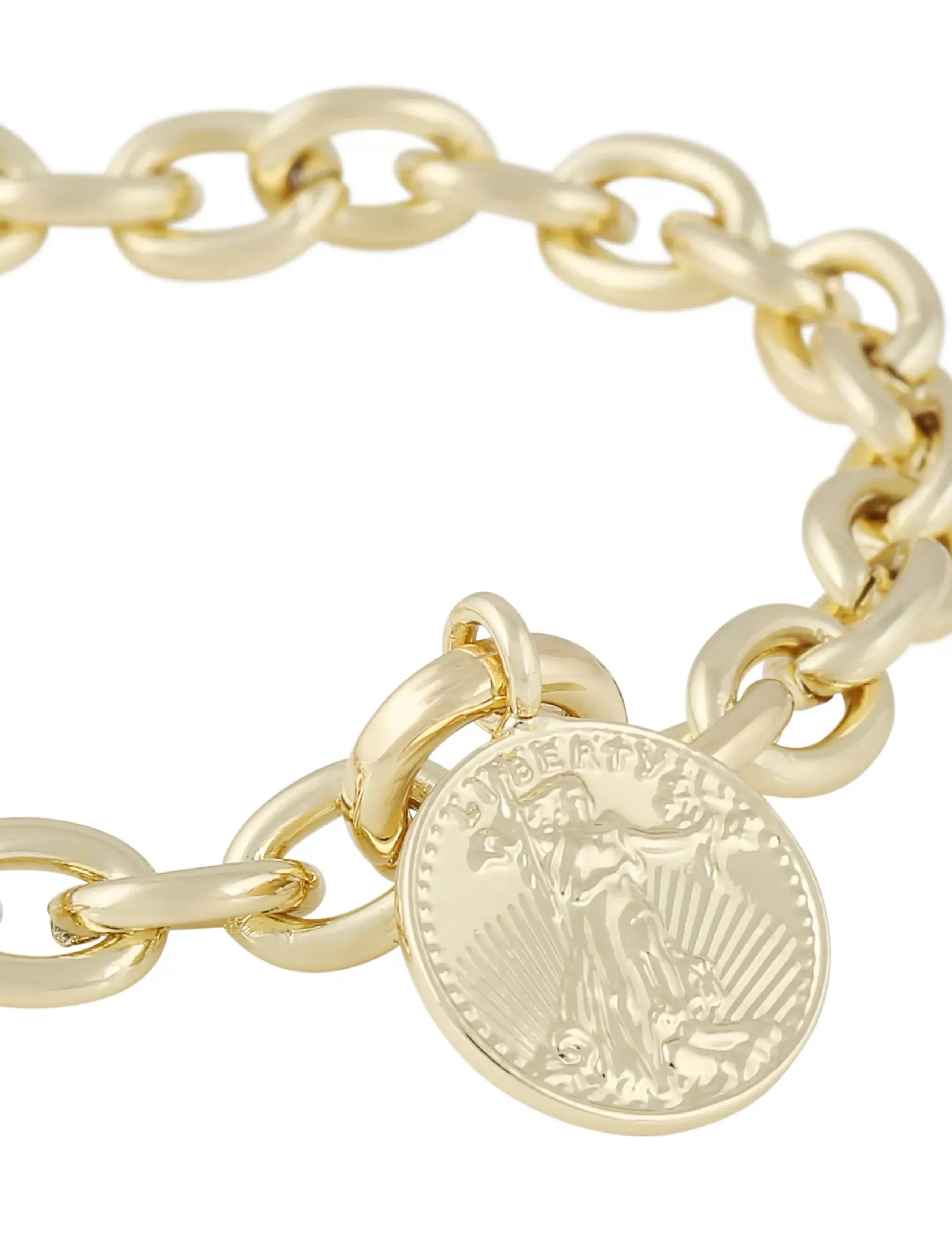 SNÖ of Sweden - Rule big coin brace plain g-Onesize - bracelets chaîne - plain g - 2