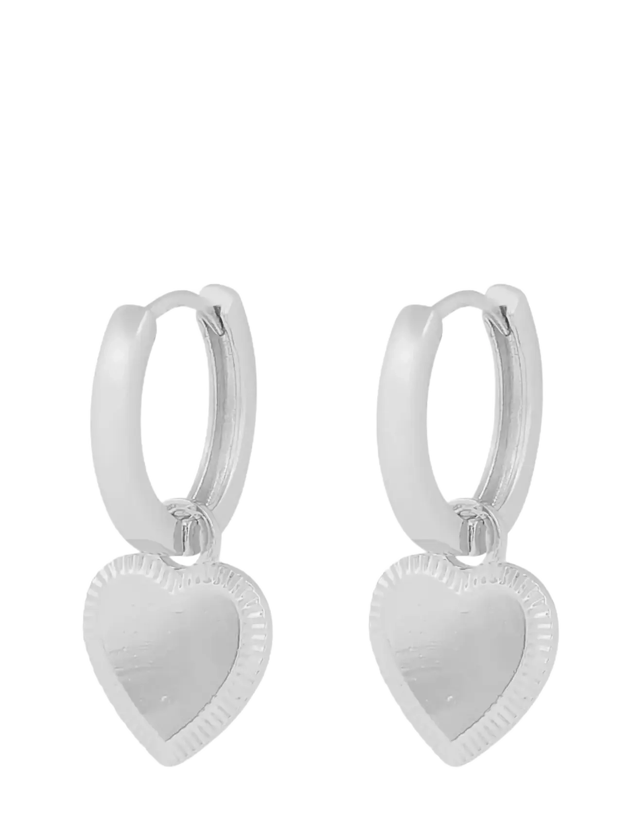 SNÖ OF SWEDEN Rule Heart Anhänger Ear Plain S-Onesize Silber - One Size - Damen