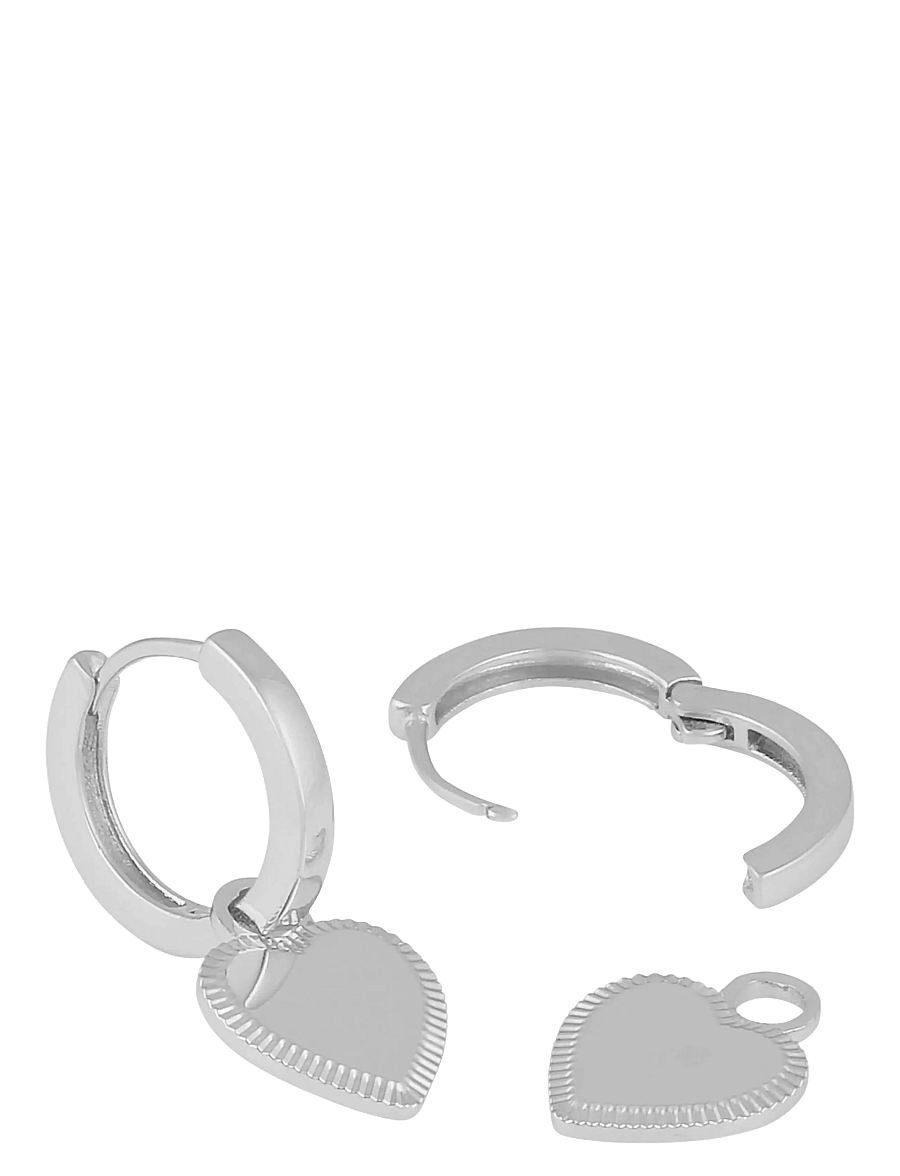 SNÖ of Sweden - Rule heart pendant ear plain s-Onesize - auskarai rinkutės - plain s - 2