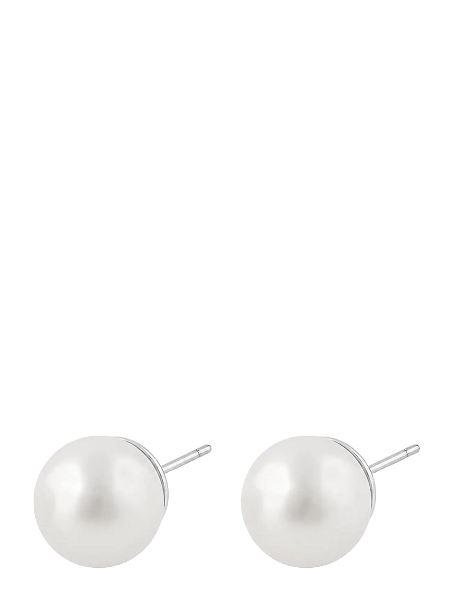SNÖ of Sweden - Jackie pearl ear 8mm s/white - Onesize - perlenohrringe - s/white - 1