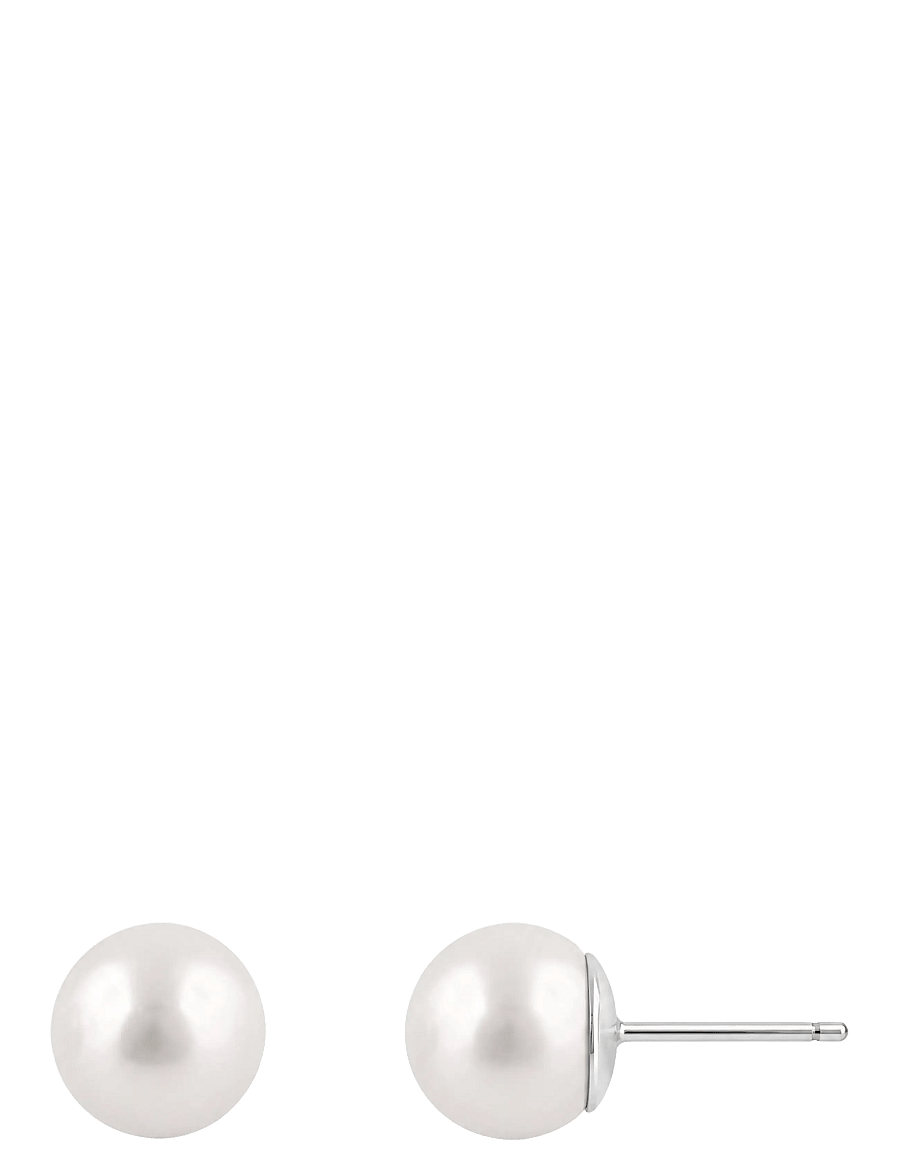 SNÖ of Sweden - Jackie pearl ear 8mm s/white - Onesize - perlenohrringe - s/white - 2