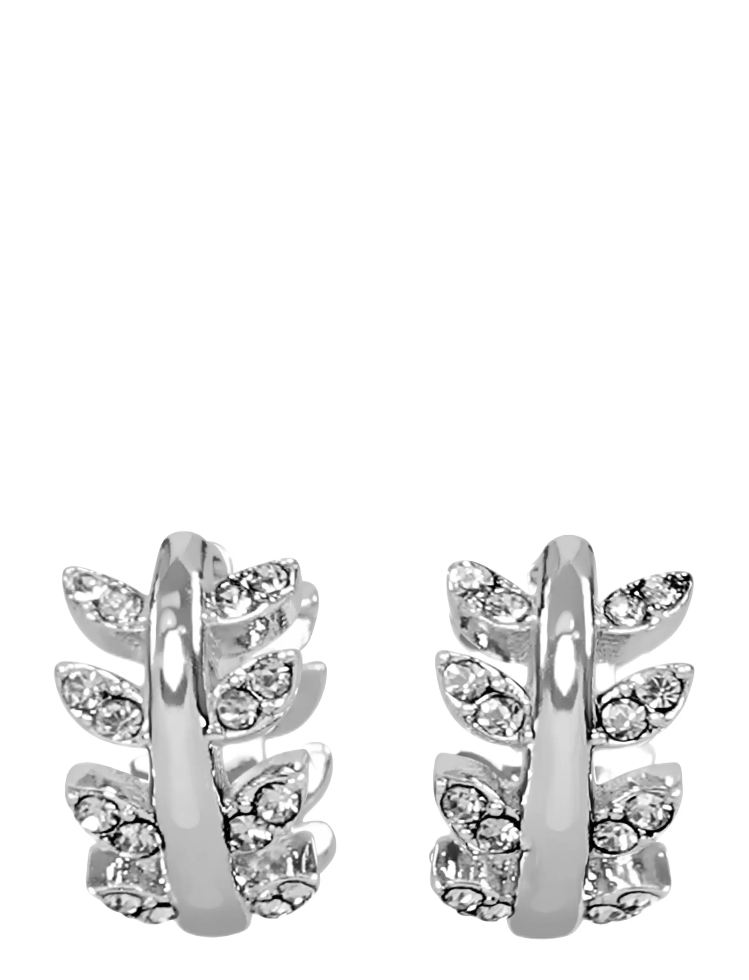 SNÖ of Sweden Minna small crystal ring ear 12mm g/clear - Onesize - SNÖ of Sweden - G/CLEAR / silver