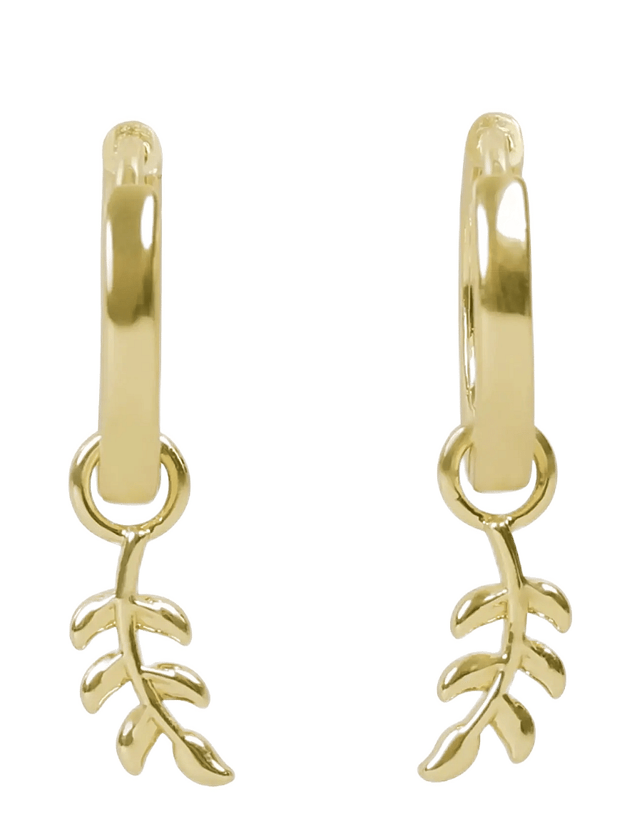 SNÖ of Sweden - Minna ring pendant ear plain g - Onesize - ohrhänger - plain g - 1