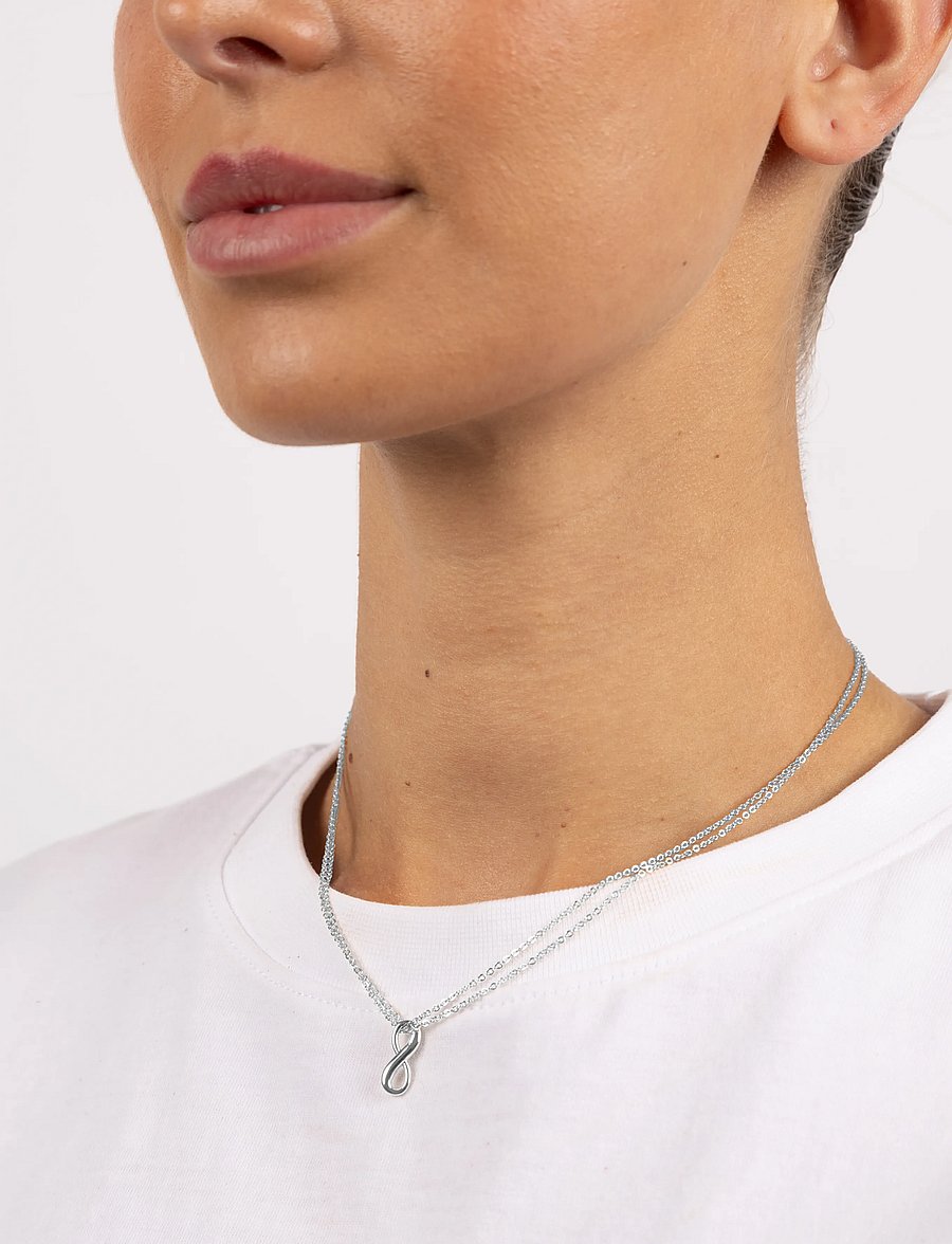 SNÖ of Sweden - Everly double pendant neck 40-45 plain s - Onesize - ketten mit anhänger - plain s - 0