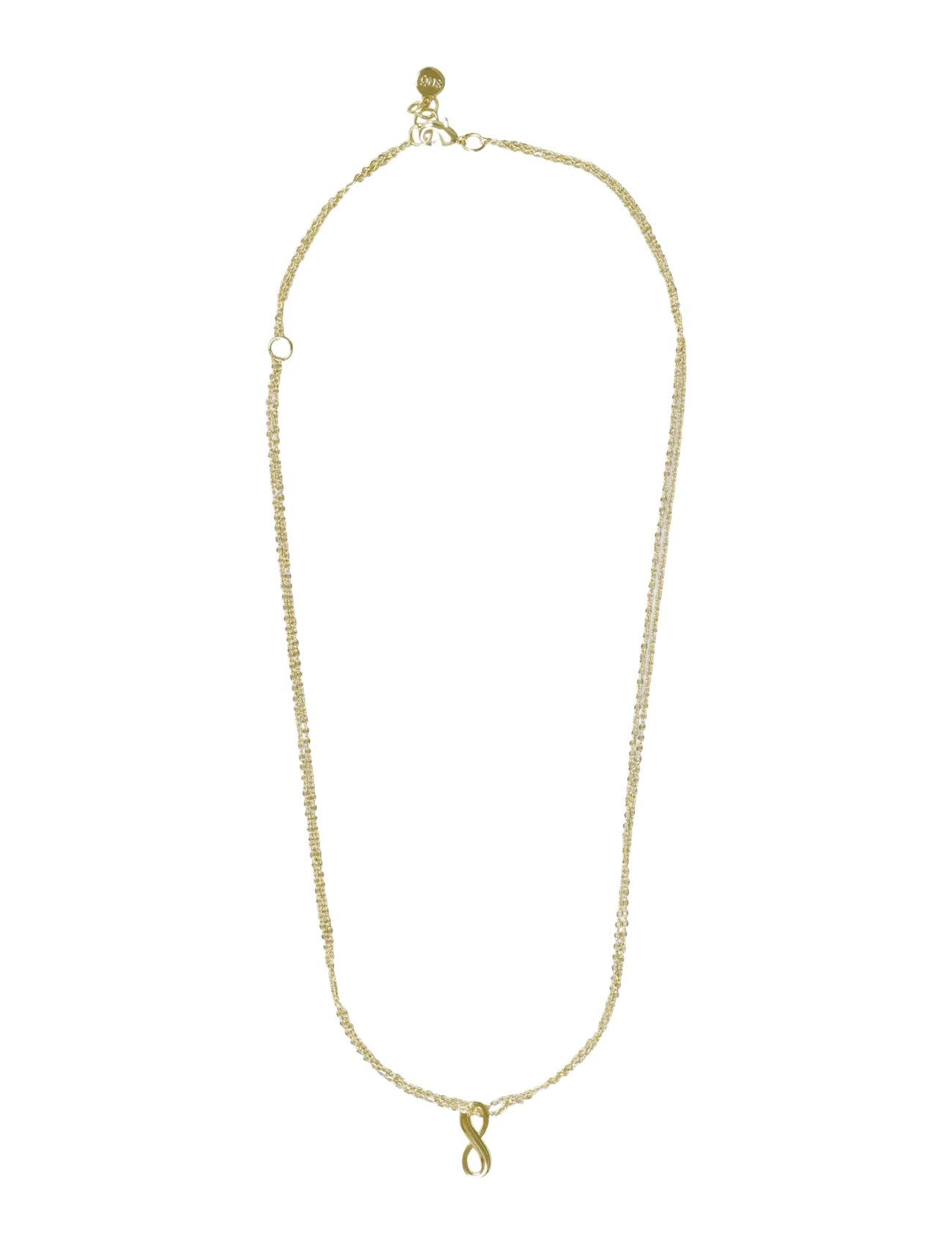 SNÖ of Sweden Everly double pendant neck 40-45 plain g - Onesize - Halsketten - PLAIN G / gold