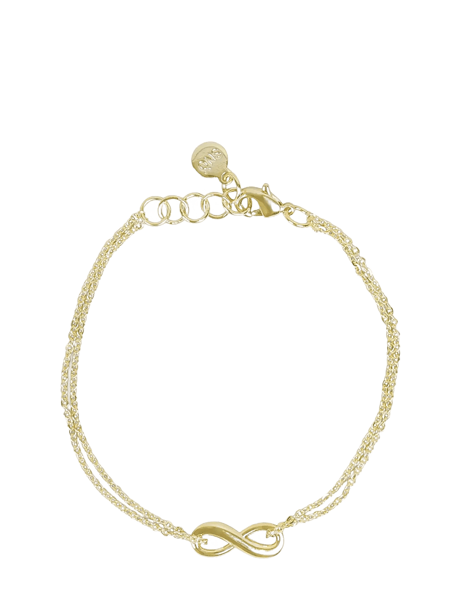 SNÖ of Sweden - Everly double chain brace plain g - Onesize - kettenarmbänder - plain g - 0