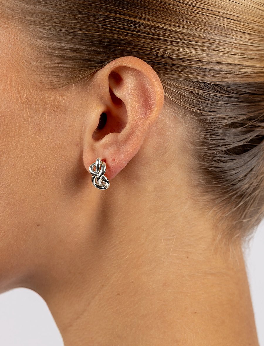 SNÖ of Sweden - Everly knot ear plain s - Onesize - ohrstecker - plain s - 0