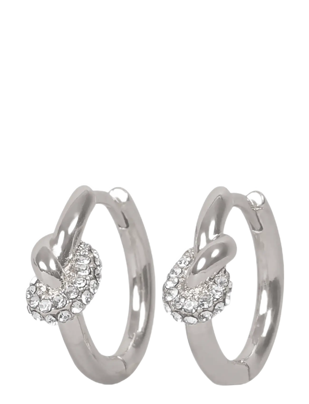SNÖ of Sweden Everly small knot crystal ring ear 15mm s/clear - Onesize - SNÖ of Sweden - S/CLEAR / silver