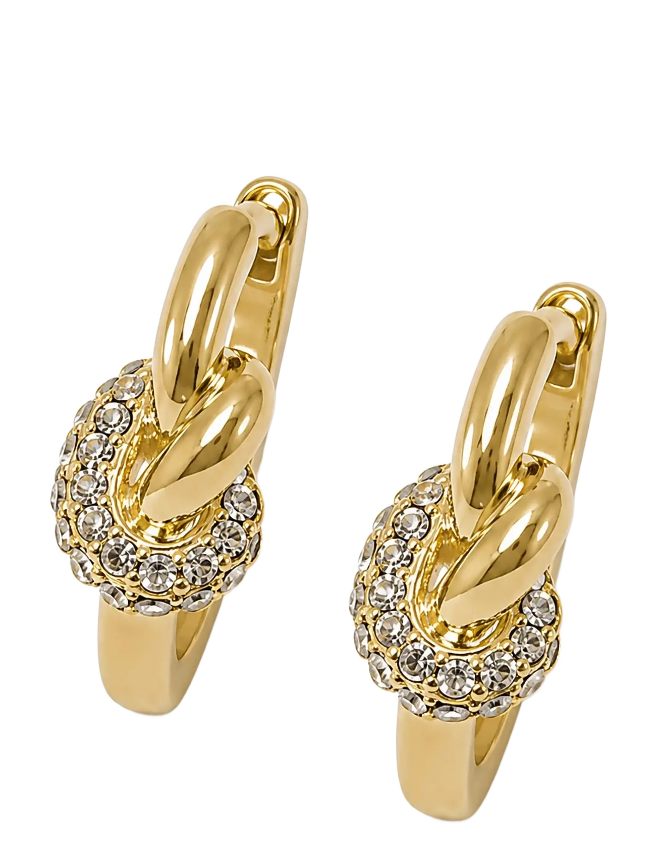 SNÖ of Sweden - Everly small knot crystal ring ear 15mm g/clear - Onesize - kreolen - g/clear - 2