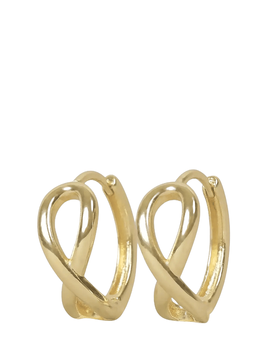 SNÖ of Sweden - Everly ring ear 17mm plain g - Onesize - Øreringer - plain g - 1