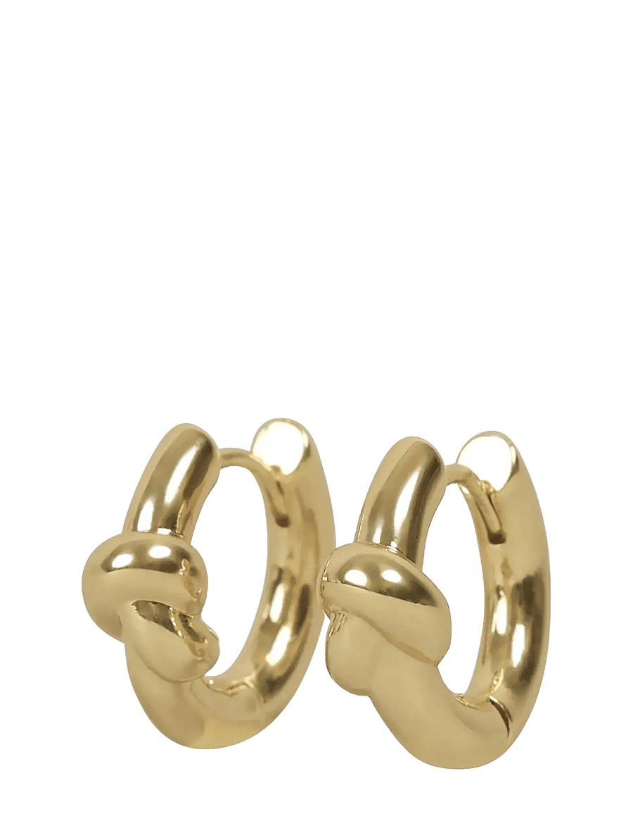 SNÖ of Sweden - Everly chunky knot ring ear plain g - Onesize - kreolen - plain g - 1