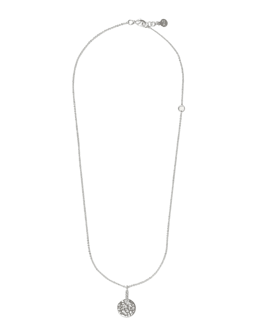 SNÖ of Sweden - Union casey hammered pendant neck 40-45 - s/clear - 1