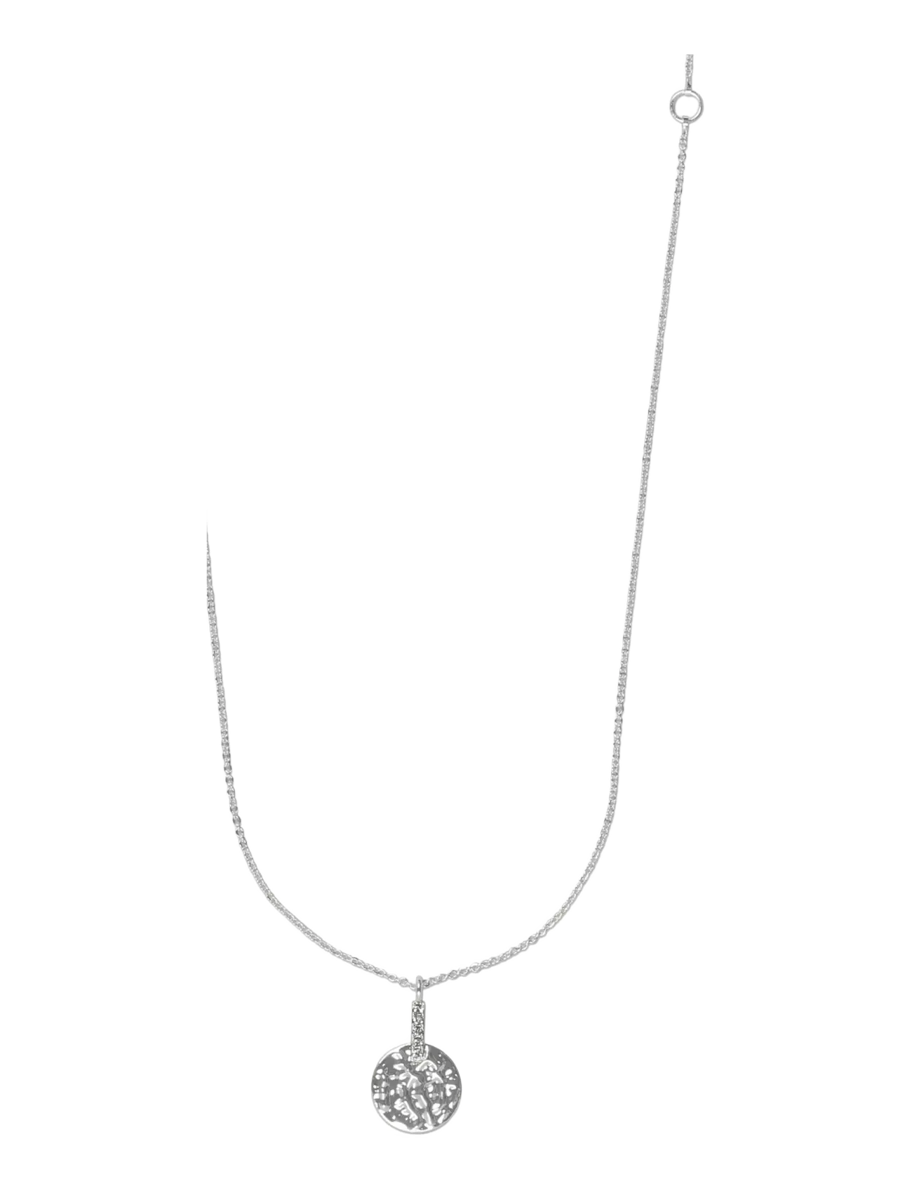 SNÖ of Sweden - Union casey hammered pendant neck 40-45 - s/clear - 2