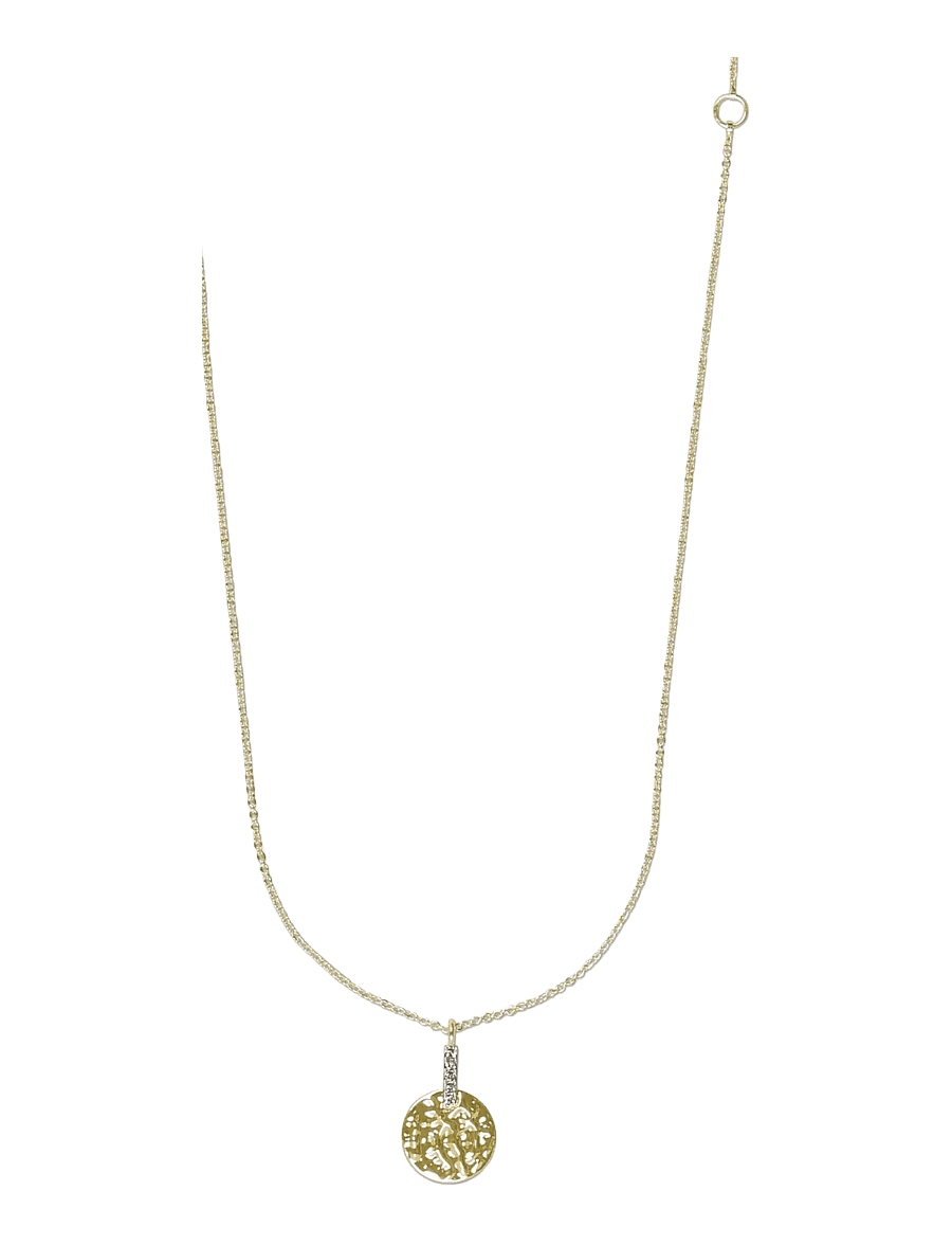 SNÖ of Sweden - Union casey hammered pendant neck 40-45 - g/clear - 2