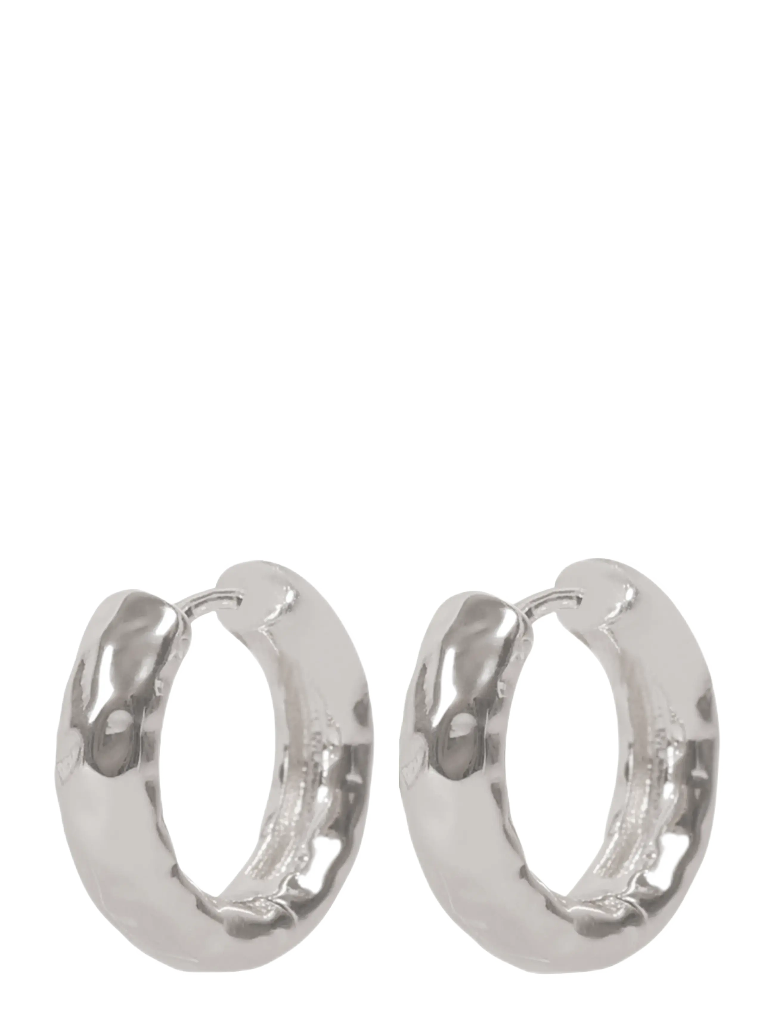 SNÖ of Sweden Union chunky ear 15mm plain s - Onesize - Smykker - PLAIN S / silver