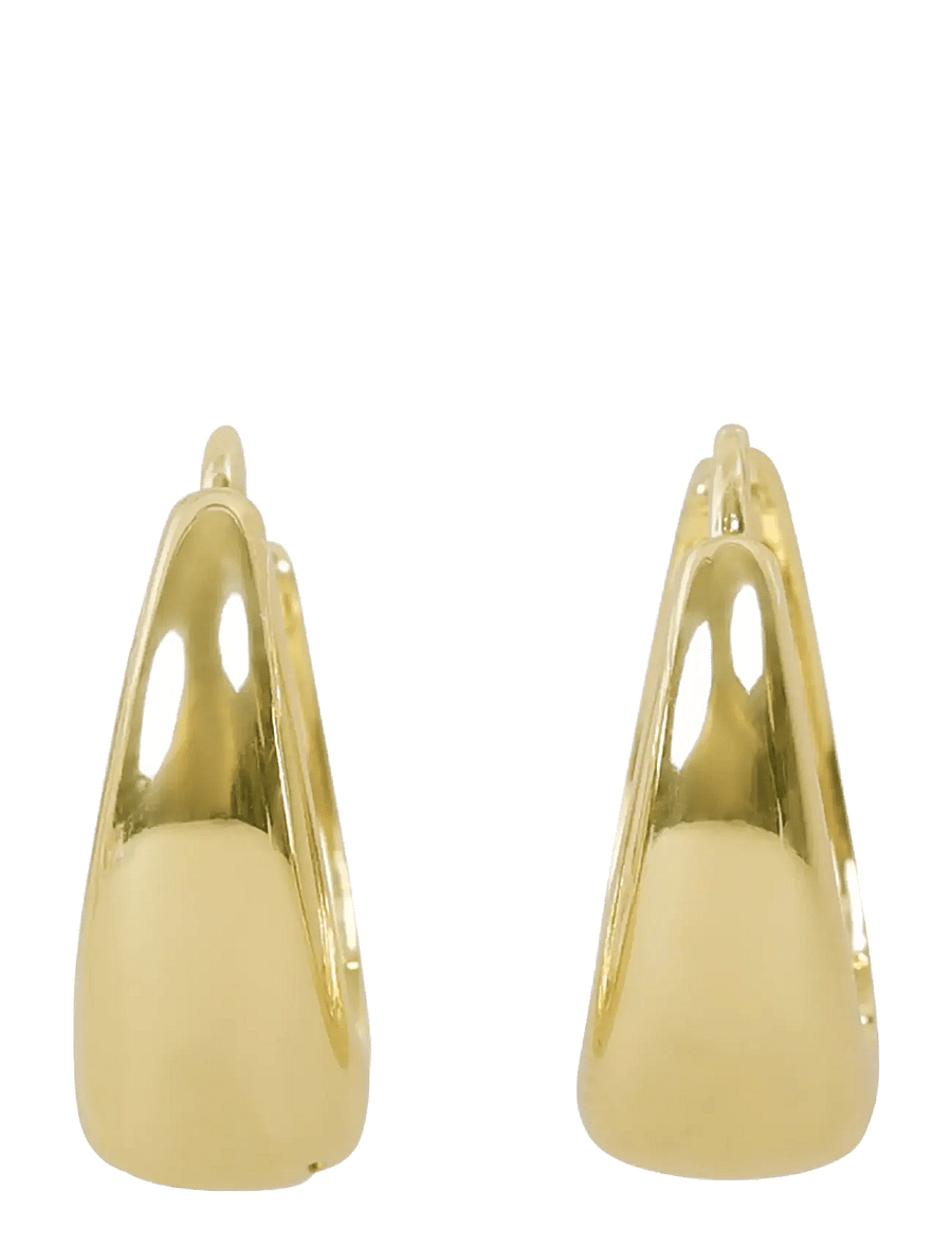 SNÖ of Sweden - Union Honey drop ring ear 20mm plain g - Onesize - plain g - 1