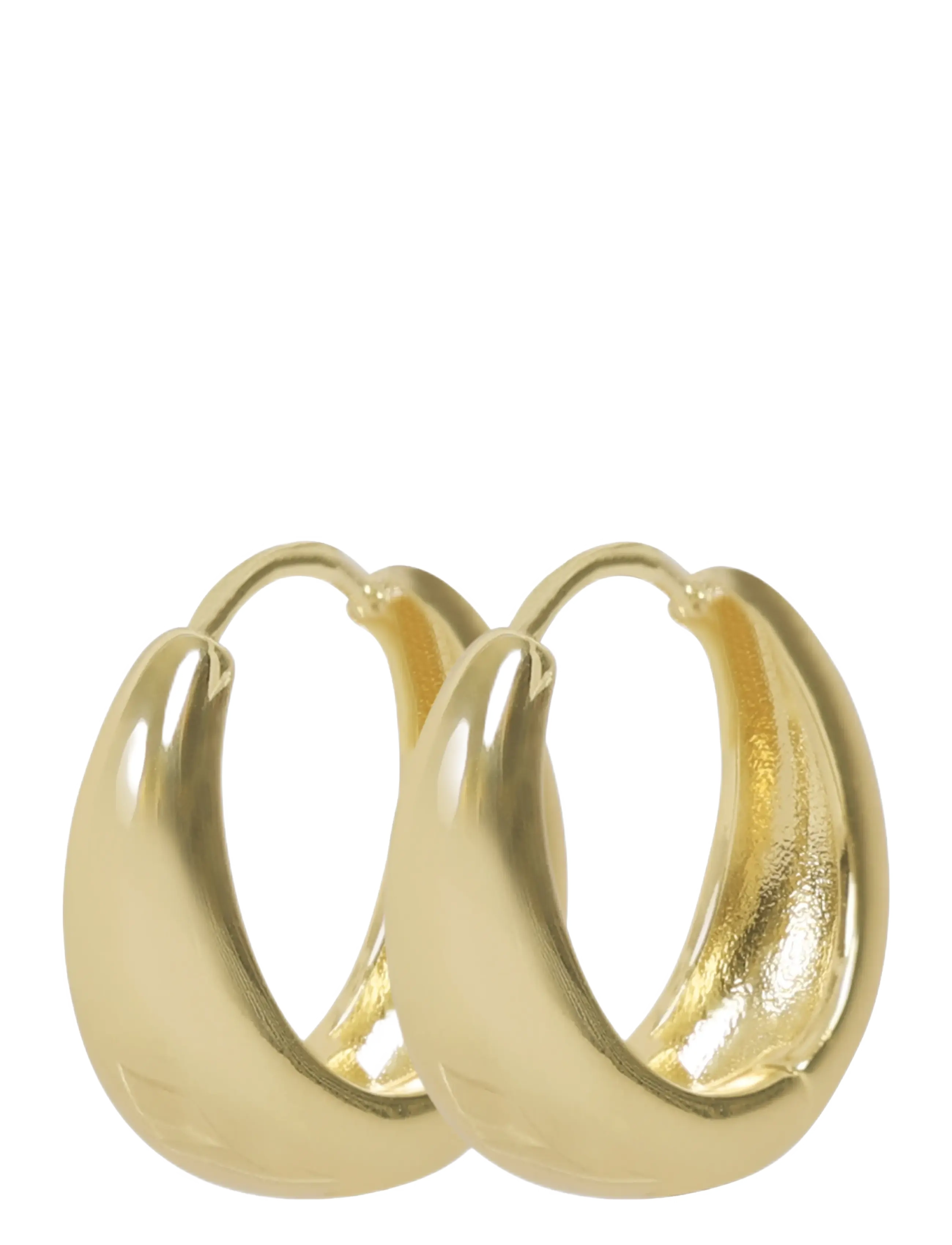 SNÖ of Sweden - Union Honey drop ring ear 20mm plain g - Onesize - plain g - 2
