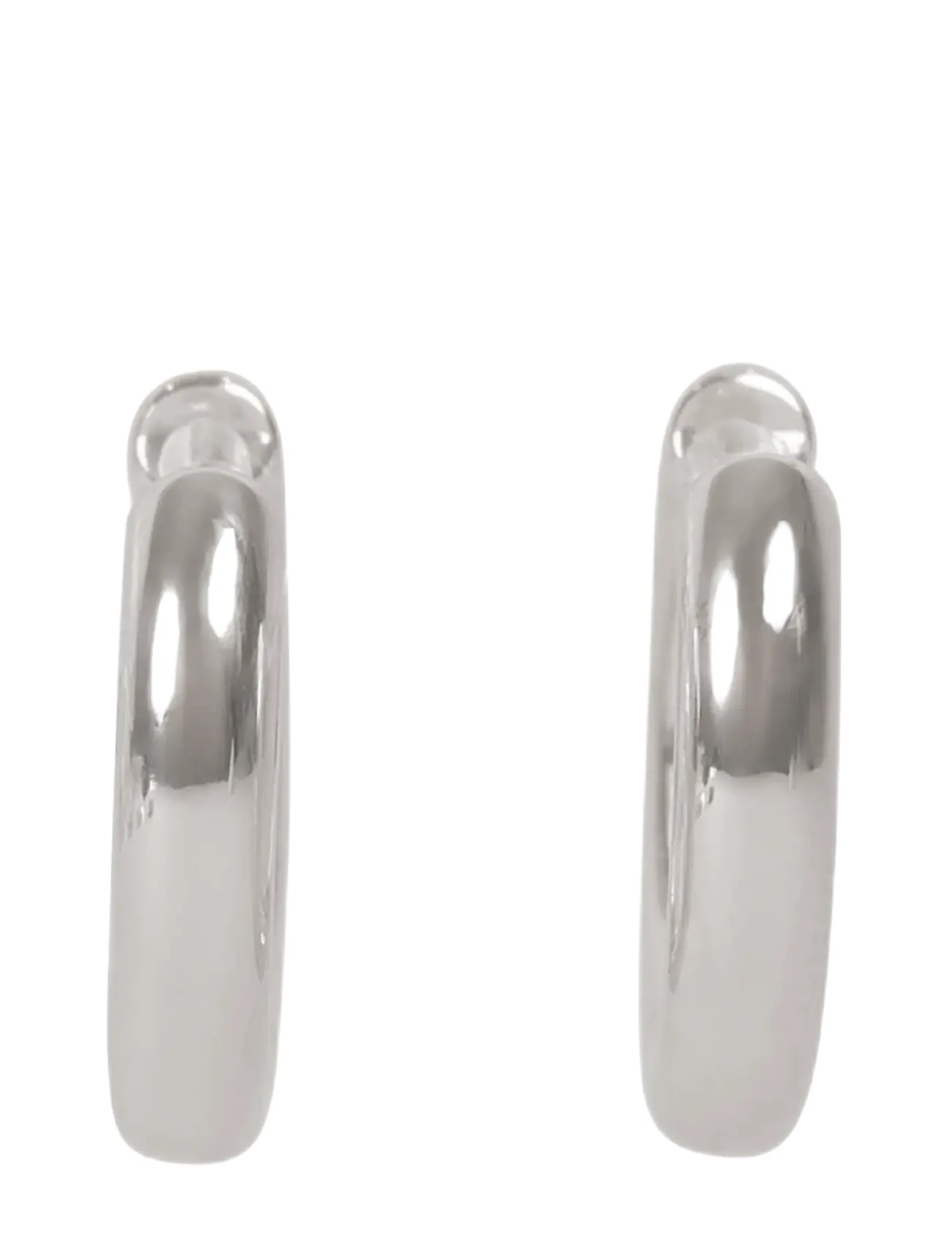 SNÖ of Sweden Union chunky ear 20mm plain s - Onesize - Smykker - PLAIN S / silver