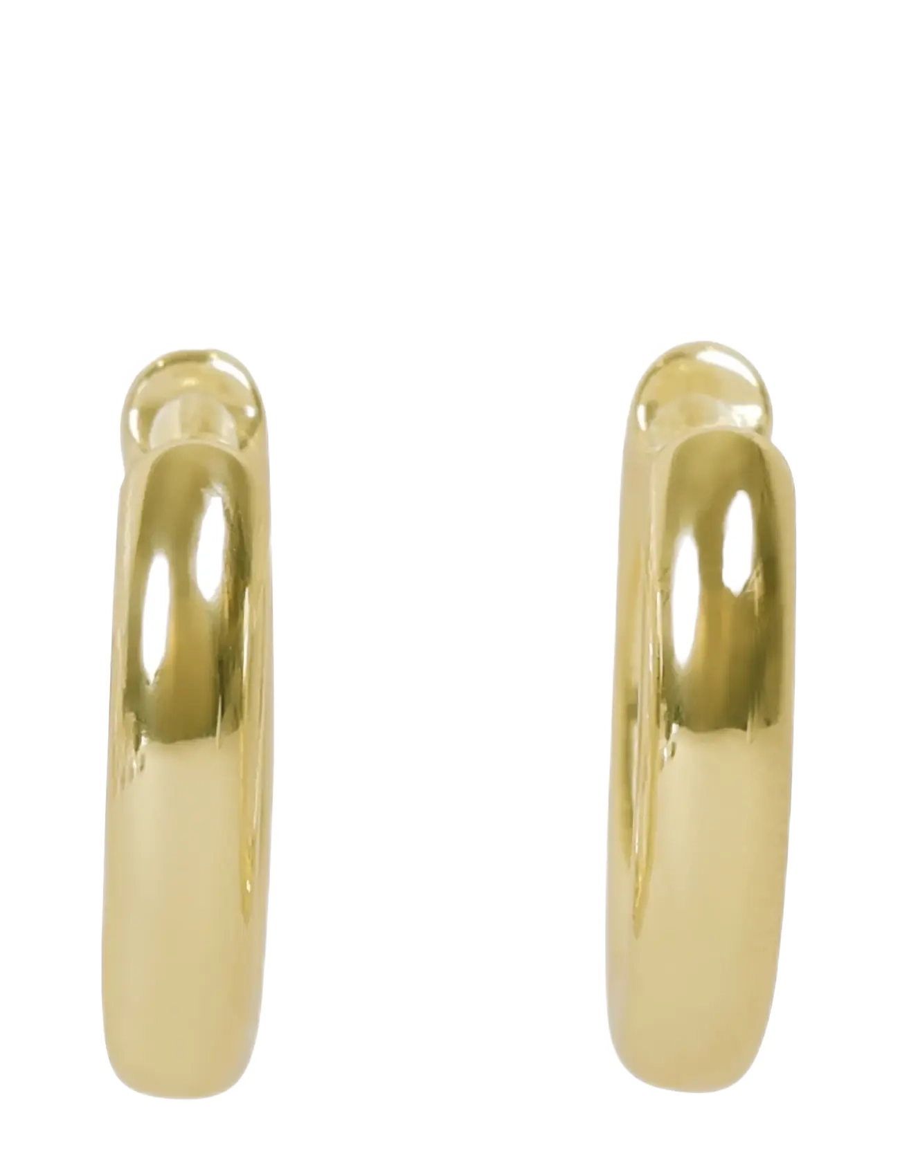SNÖ of Sweden Union chunky ear 20mm plain g - Onesize - Smykker - PLAIN G / gold