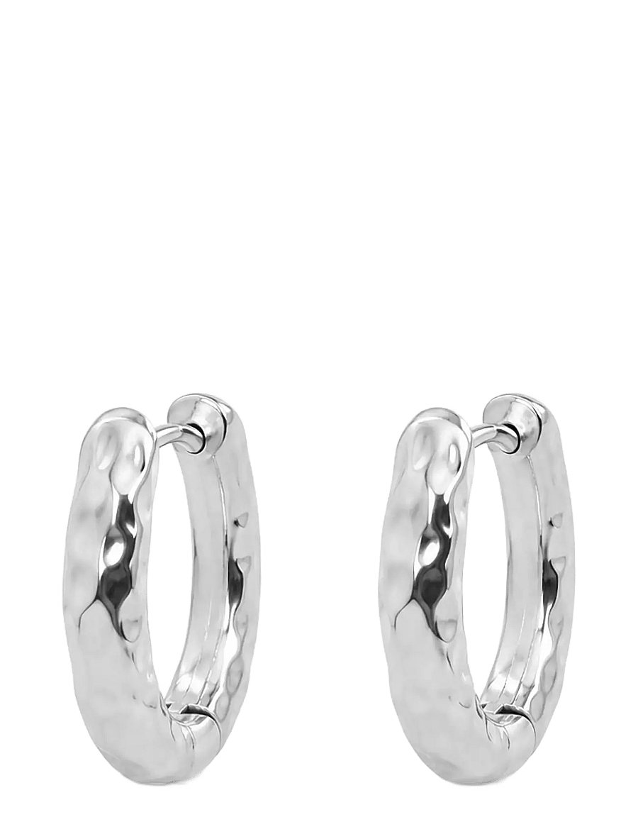SNÖ of Sweden - Union chunky hammered ear 20mm plain s - Onesize - creoler & hoops - plain s - 1